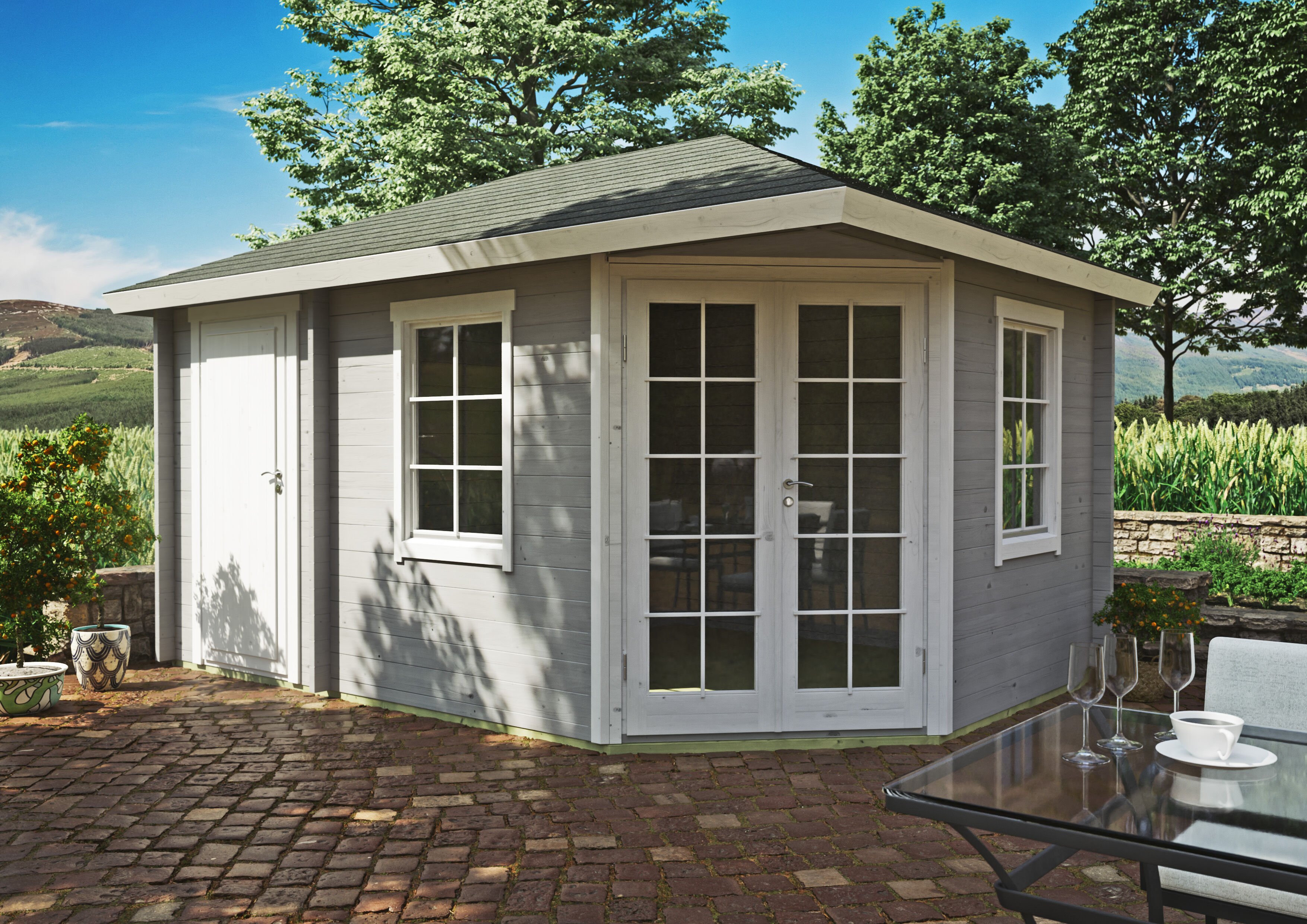 Fjordholz Gartenhaus Modell Kiano 70 B