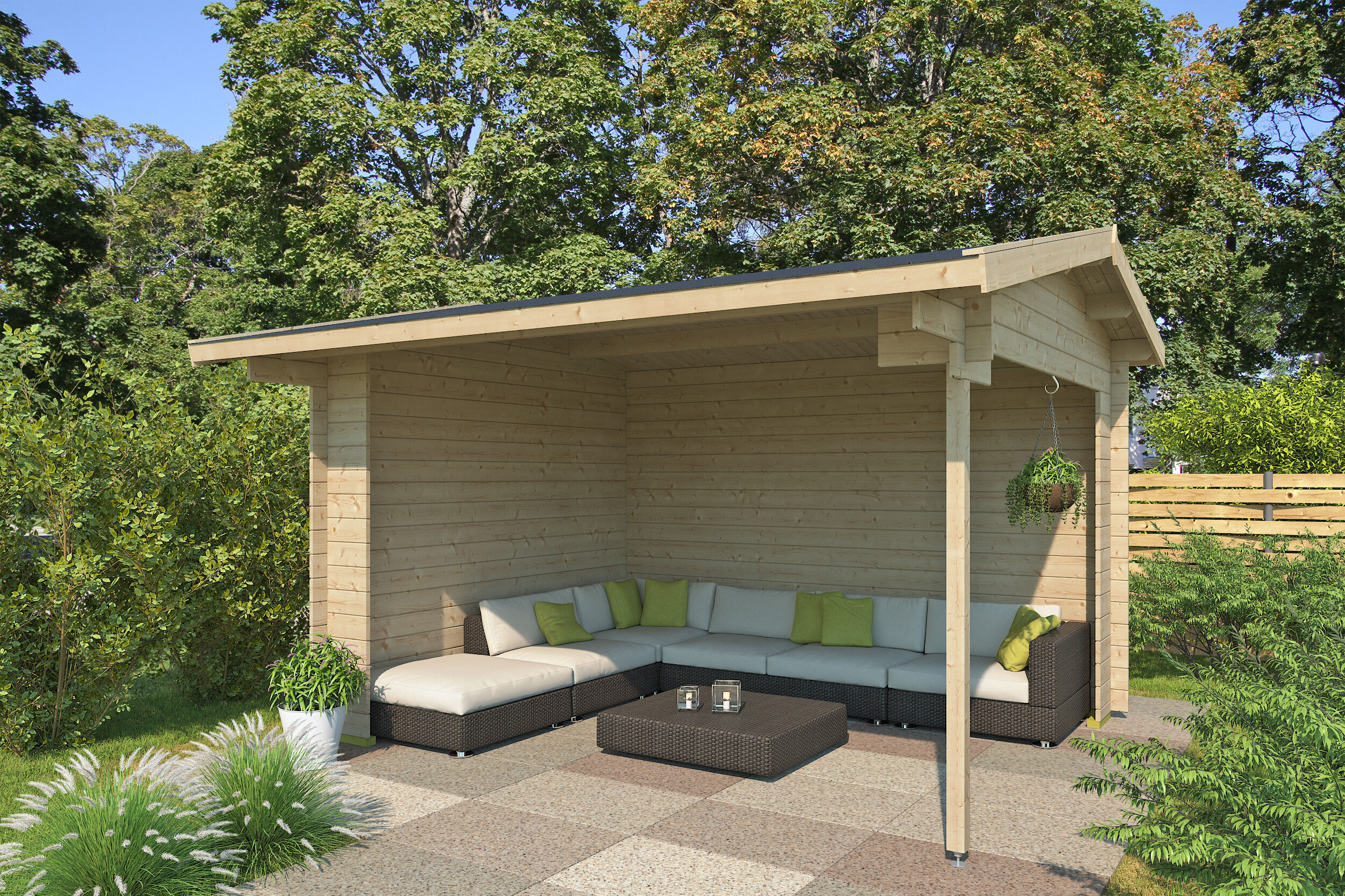 Fjordholz Gartenhaus Modell Kilian 28 A