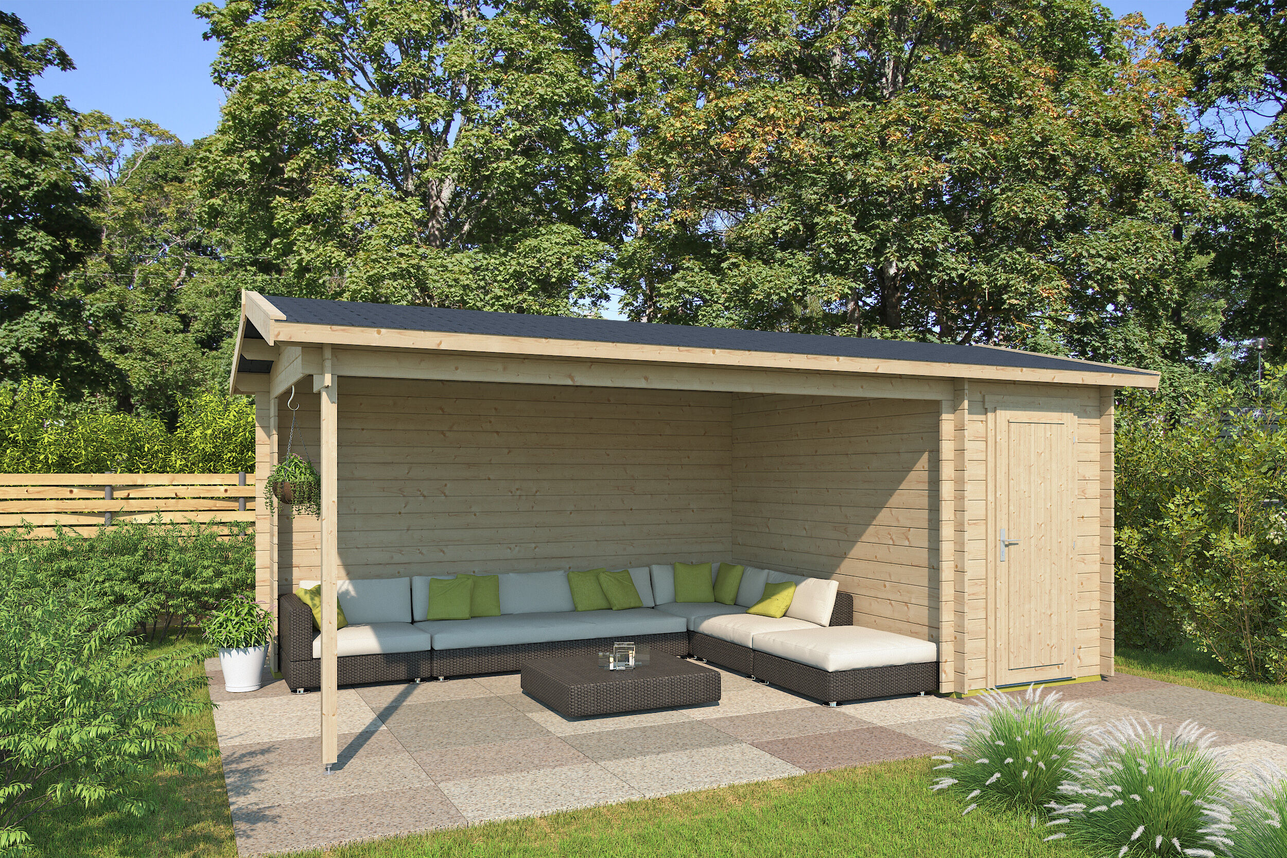 Fjordholz Gartenhaus Modell Kilian 28 C