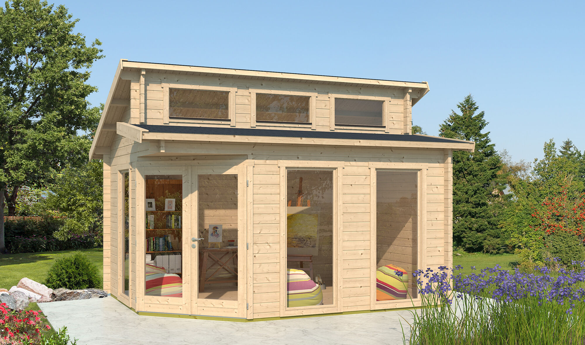Fjordholz Gartenhaus Modell Kono 44 A