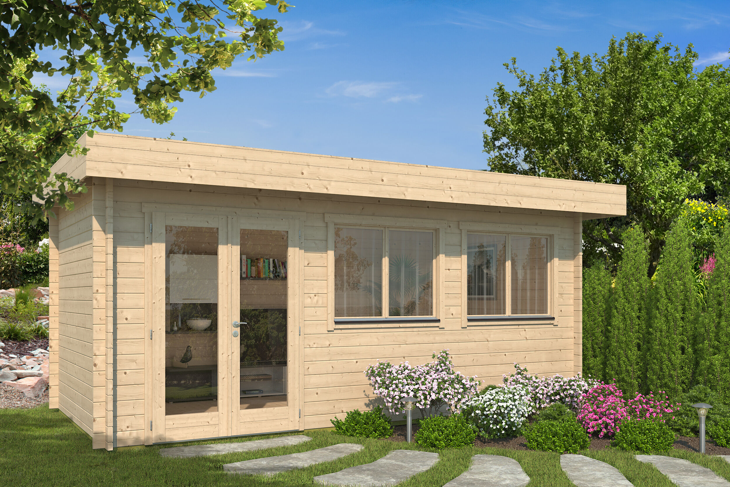 Fjordholz Gartenhaus Modell Kurt 44 A