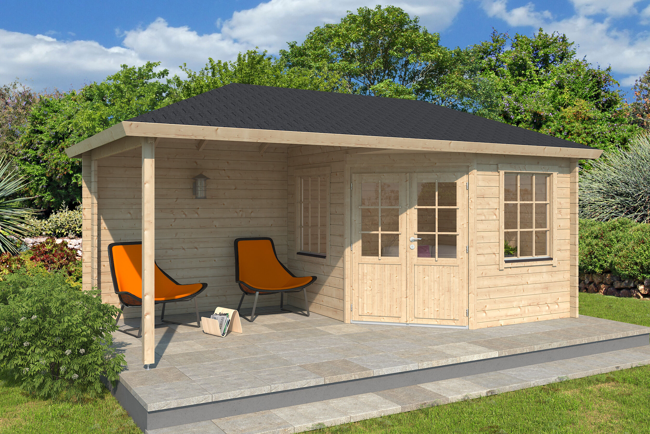 Fjordholz Gartenhaus Modell Lenja 44