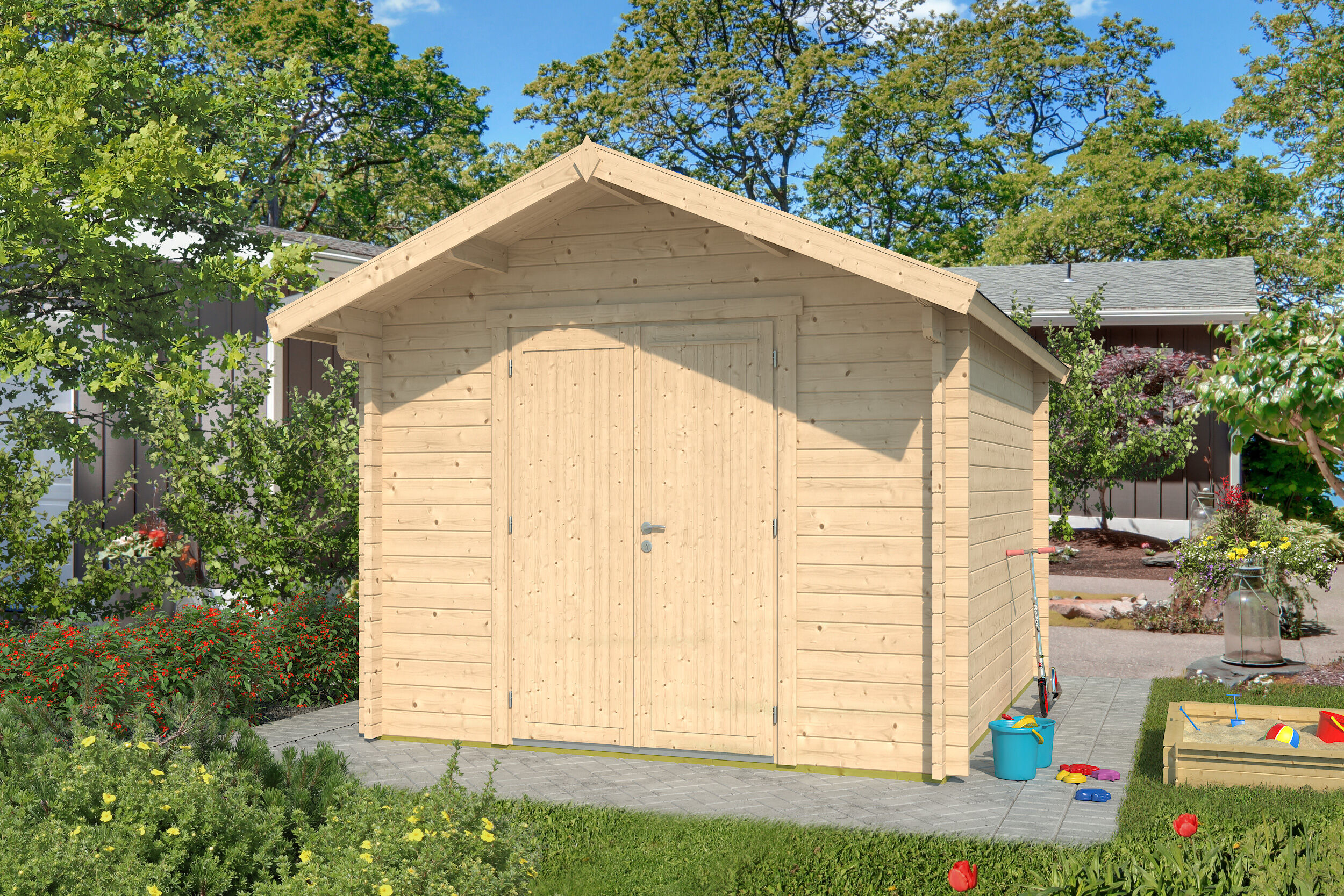 Fjordholz Gartenhaus Modell Lexi 44 D Premium