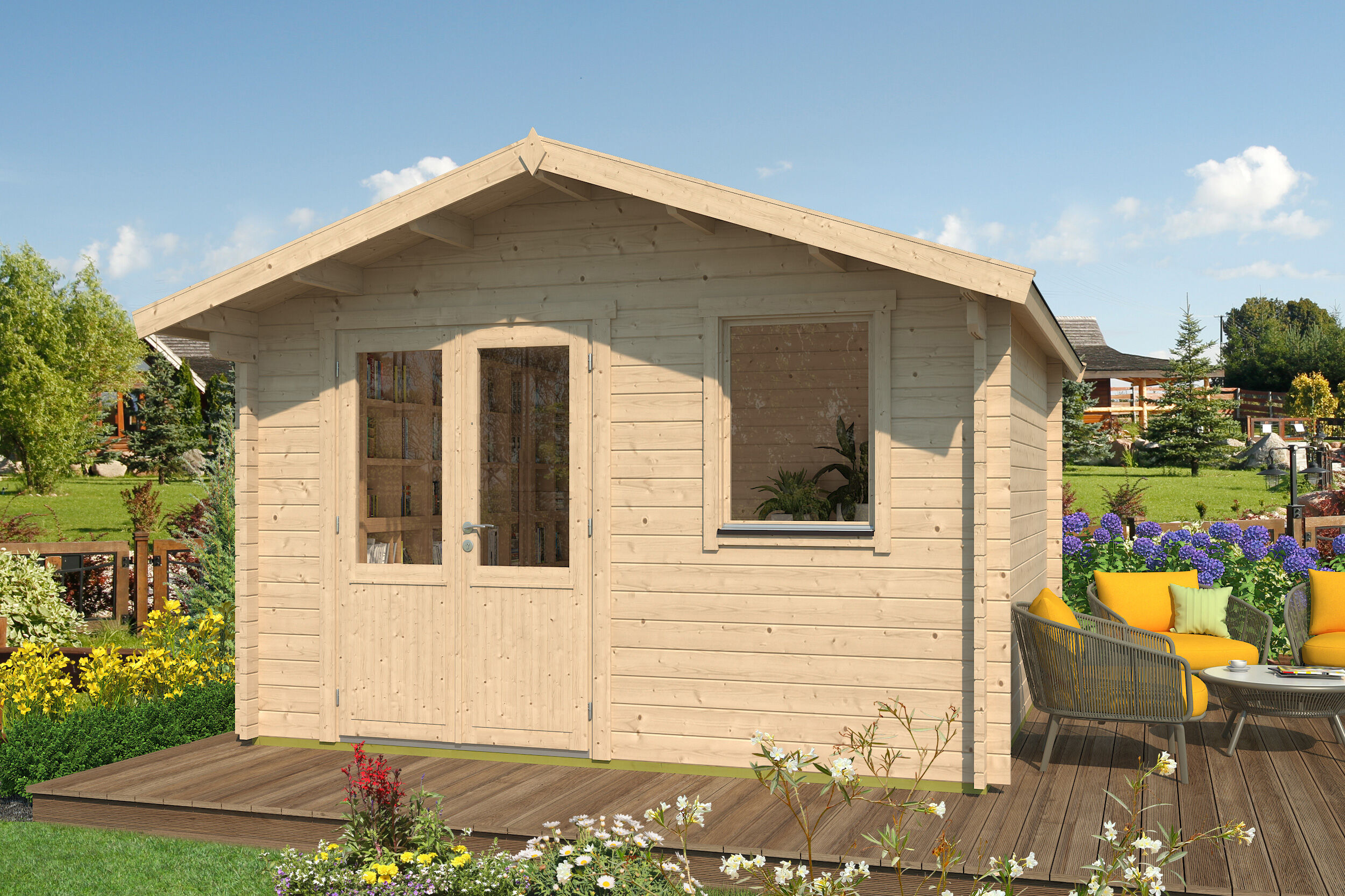 Fjordholz Gartenhaus Modell Lexi 44 J Premium