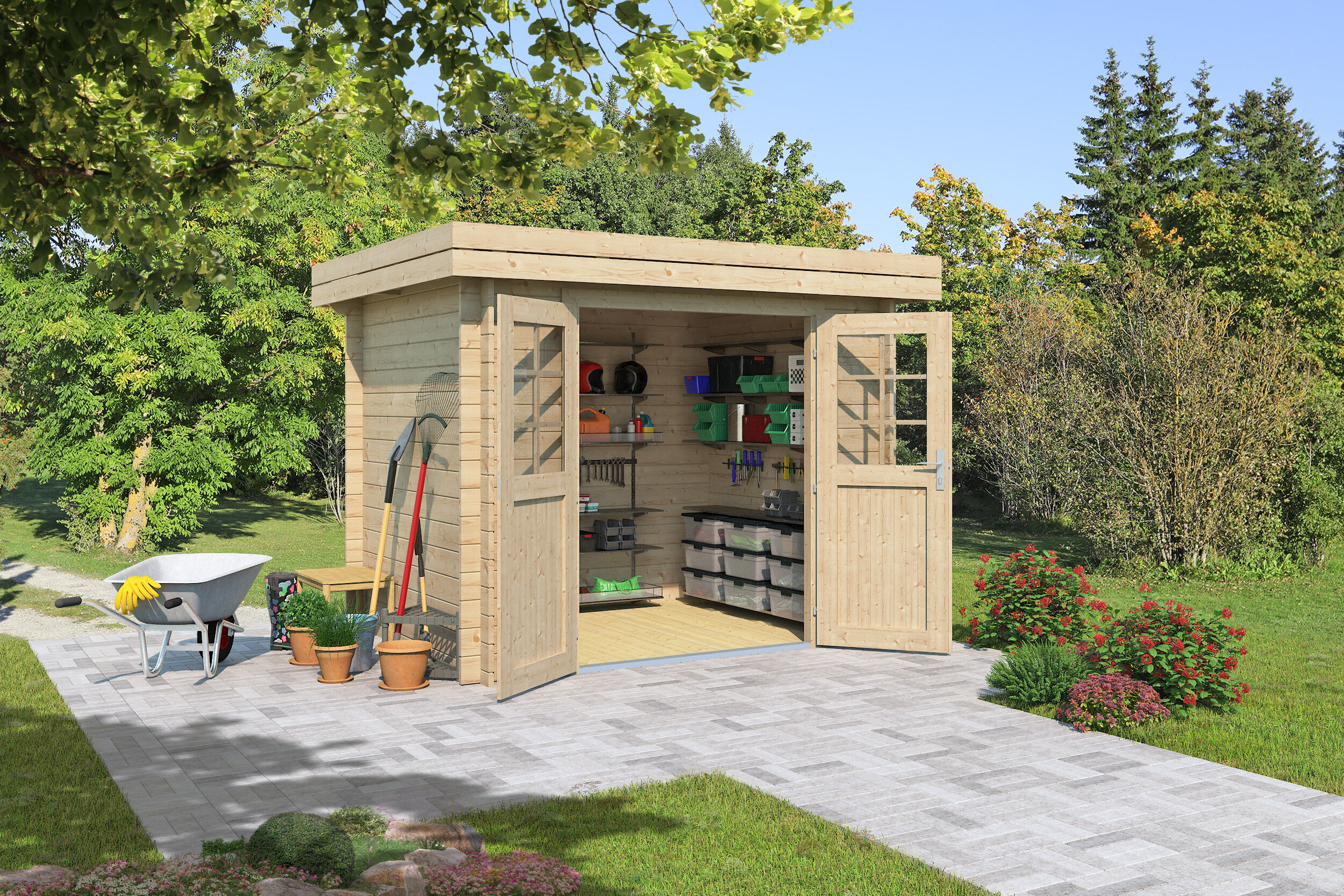 Fjordholz Gartenhaus Modell Linz 28 A