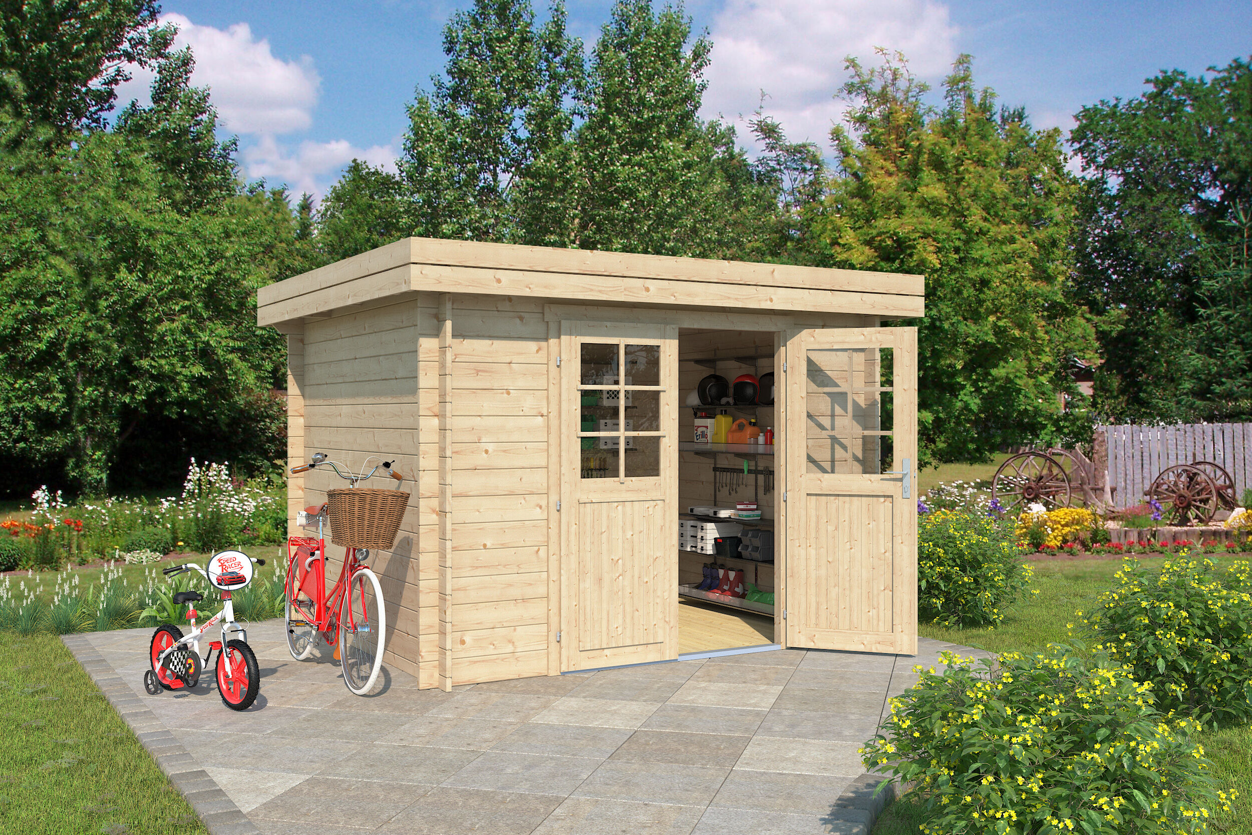 Fjordholz Gartenhaus Modell Linz 28 B
