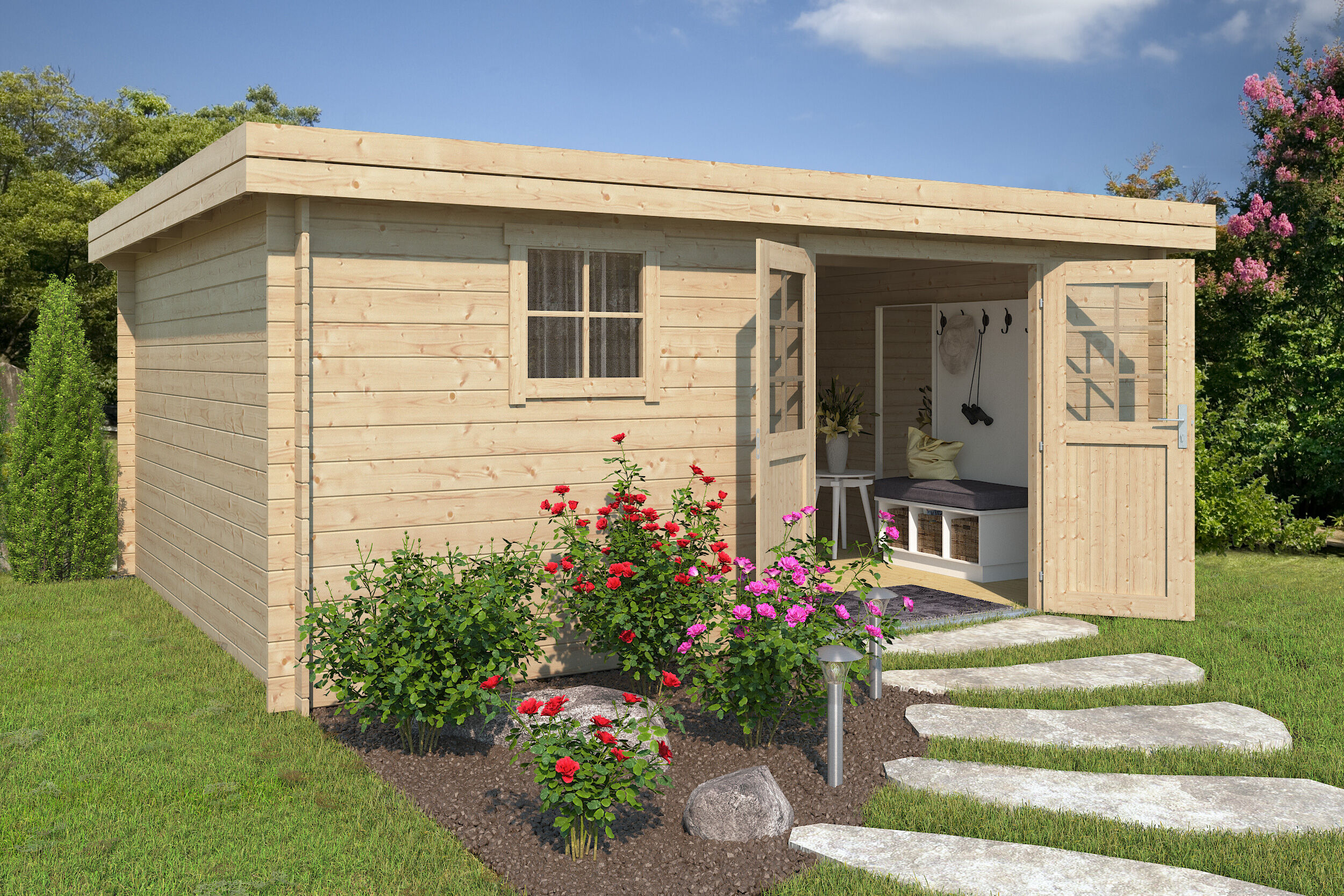 Fjordholz Gartenhaus Modell Linz 28 G