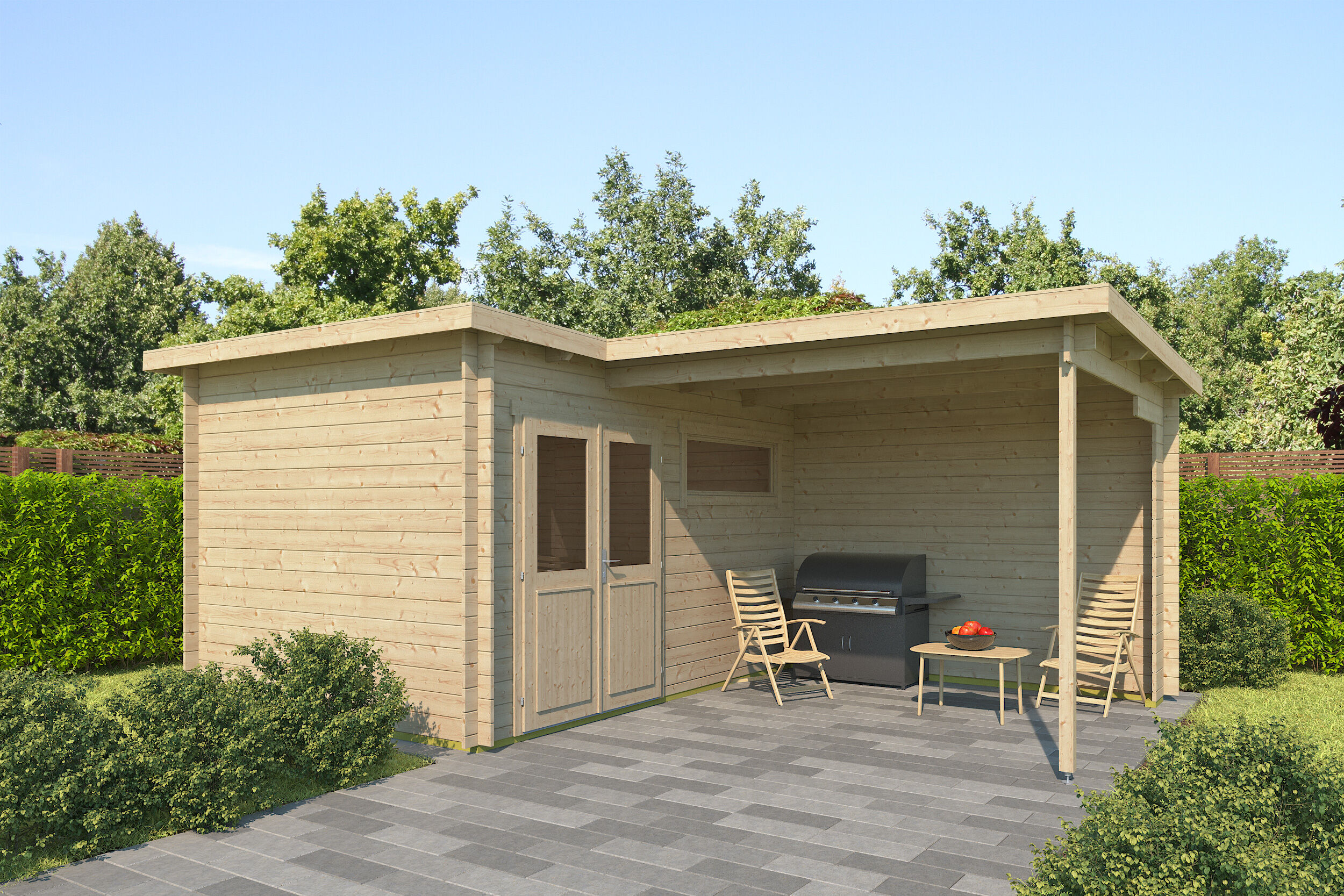 Fjordholz Gartenhaus Modell Lola 28