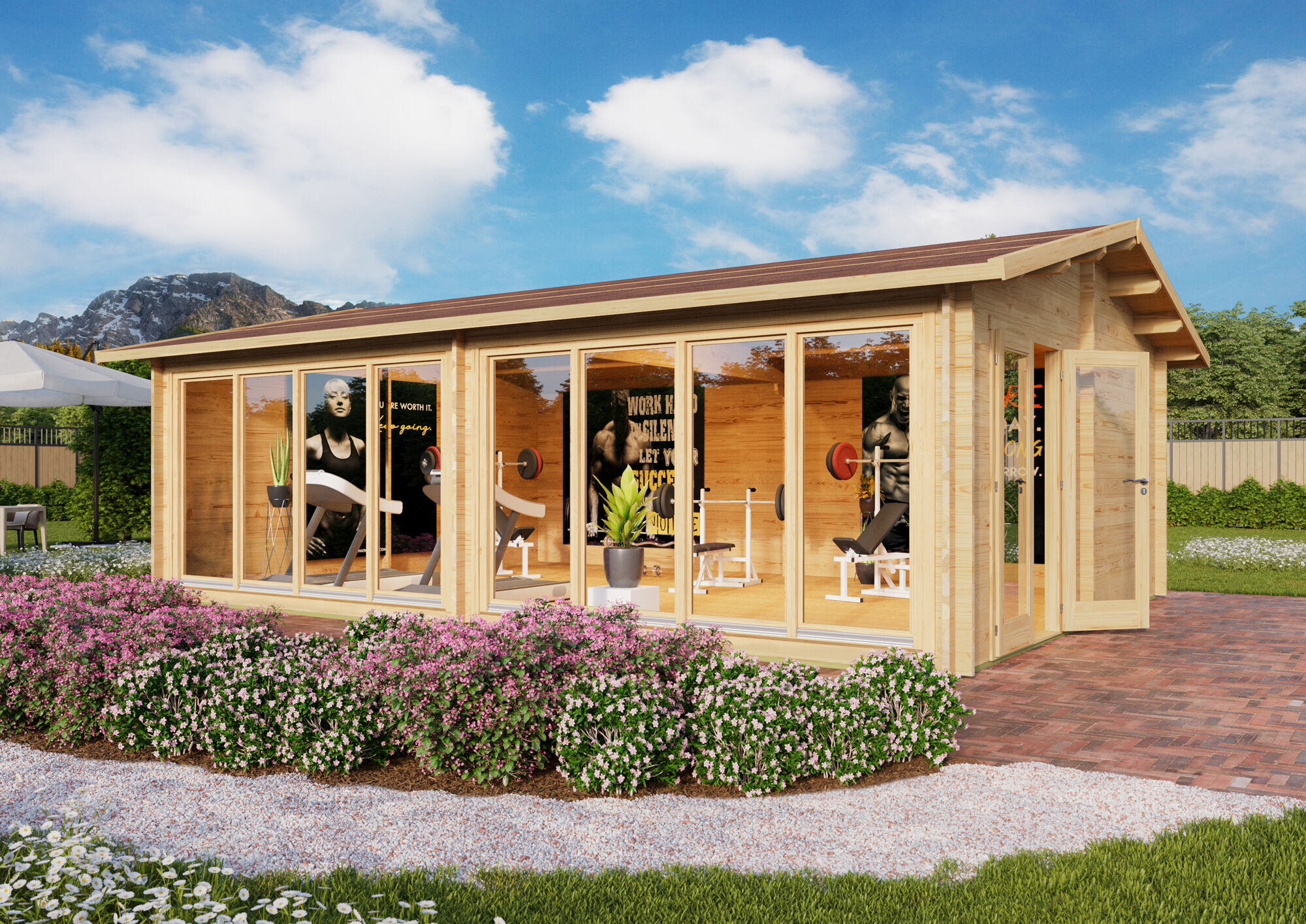 Fjordholz Gartenhaus Modell Marina 44