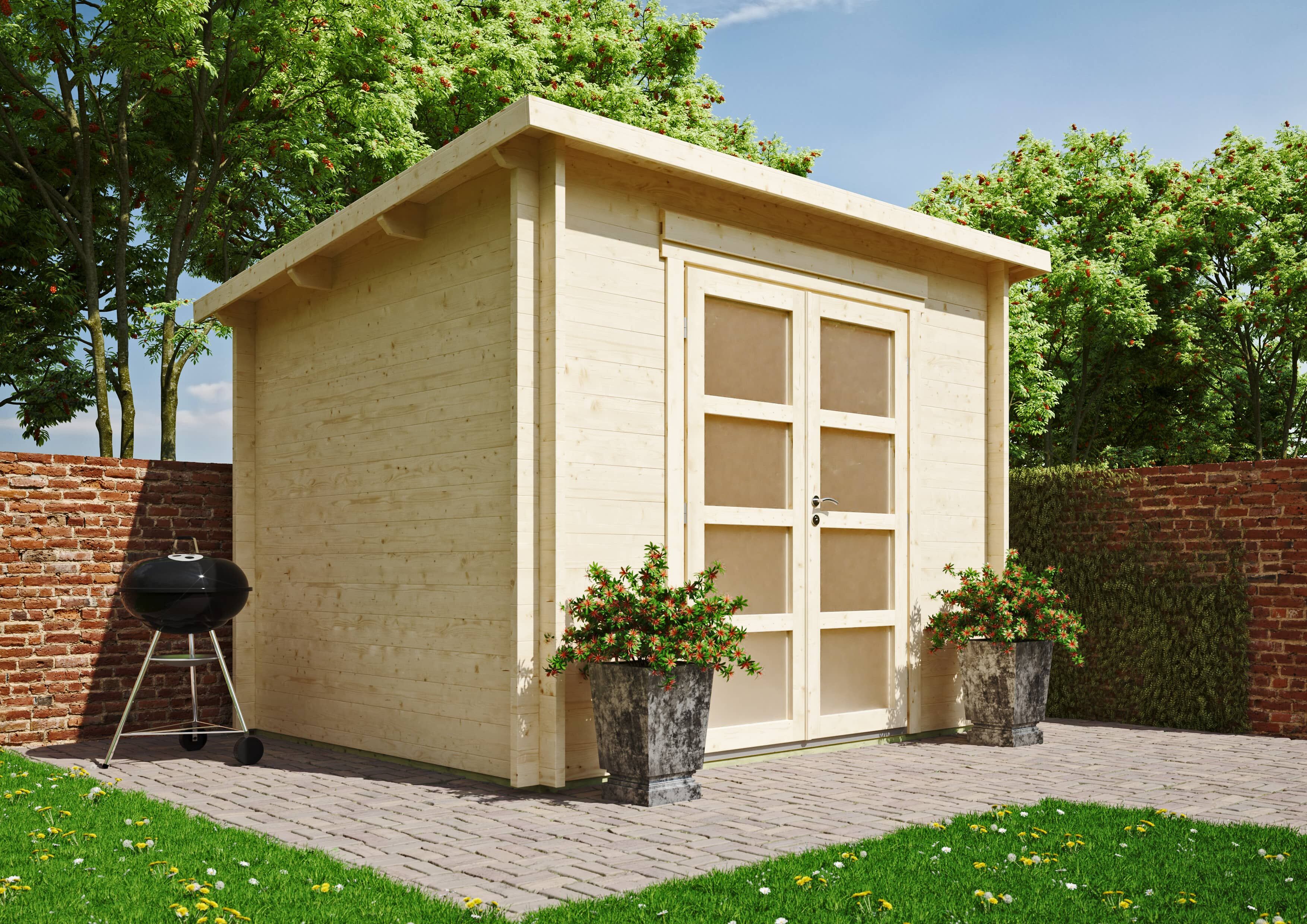 Fjordholz Gartenhaus Modell Max 44 D