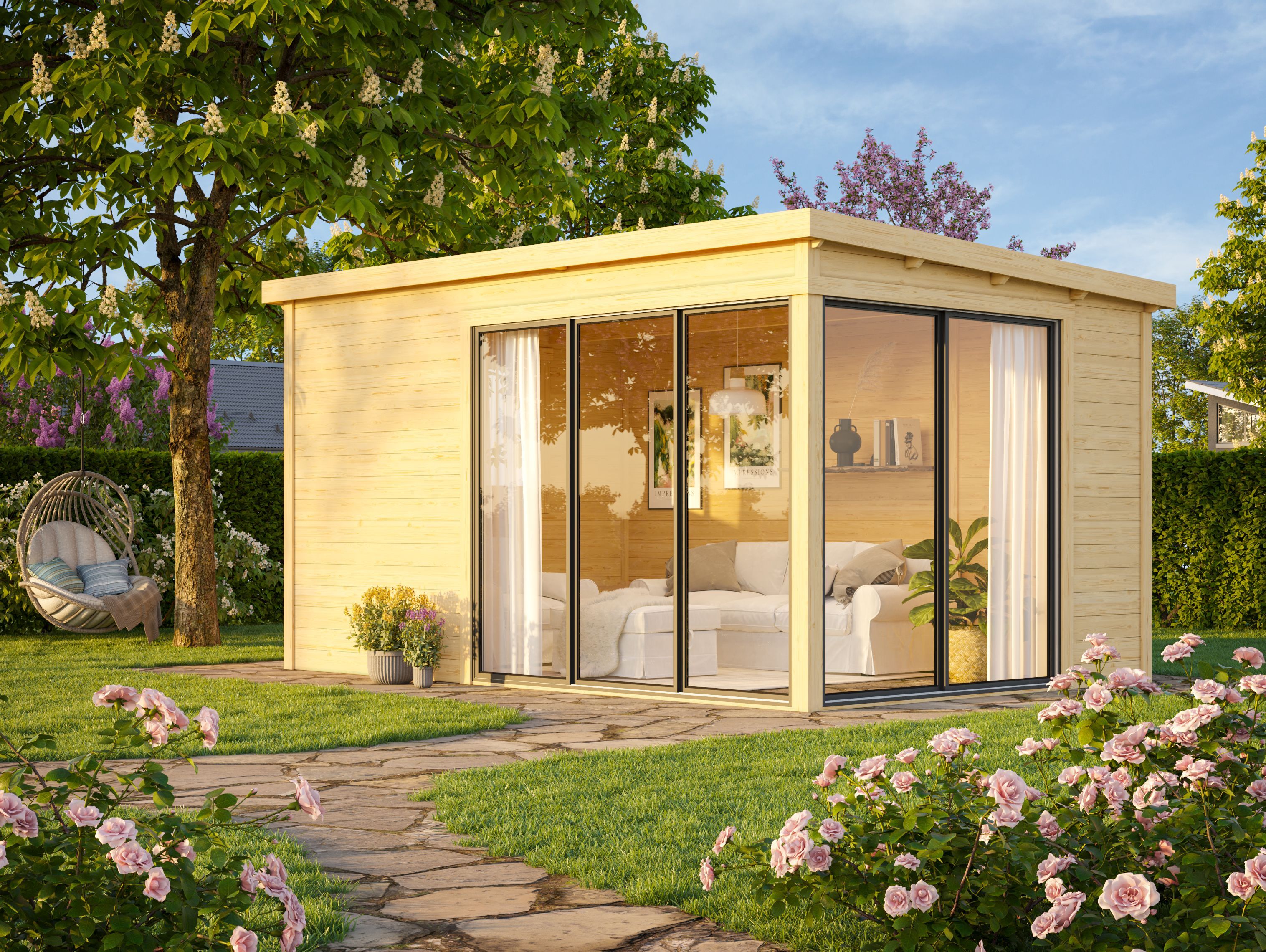 Fjordholz Gartenhaus Modell Mia 28 E