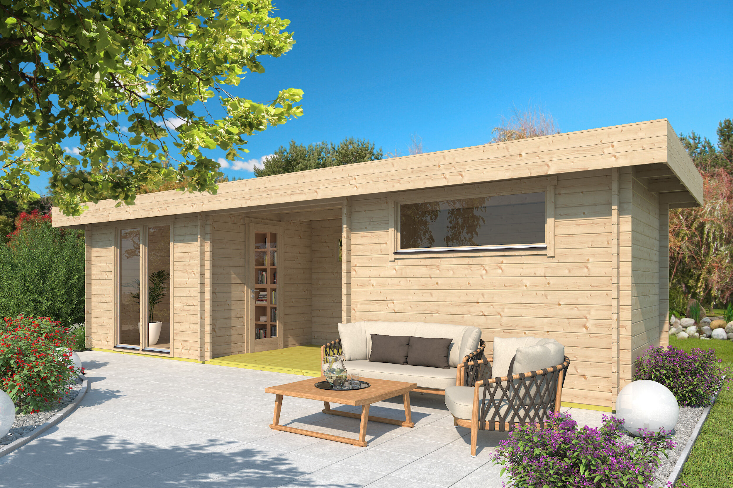 Fjordholz Gartenhaus Modell Milan 44
