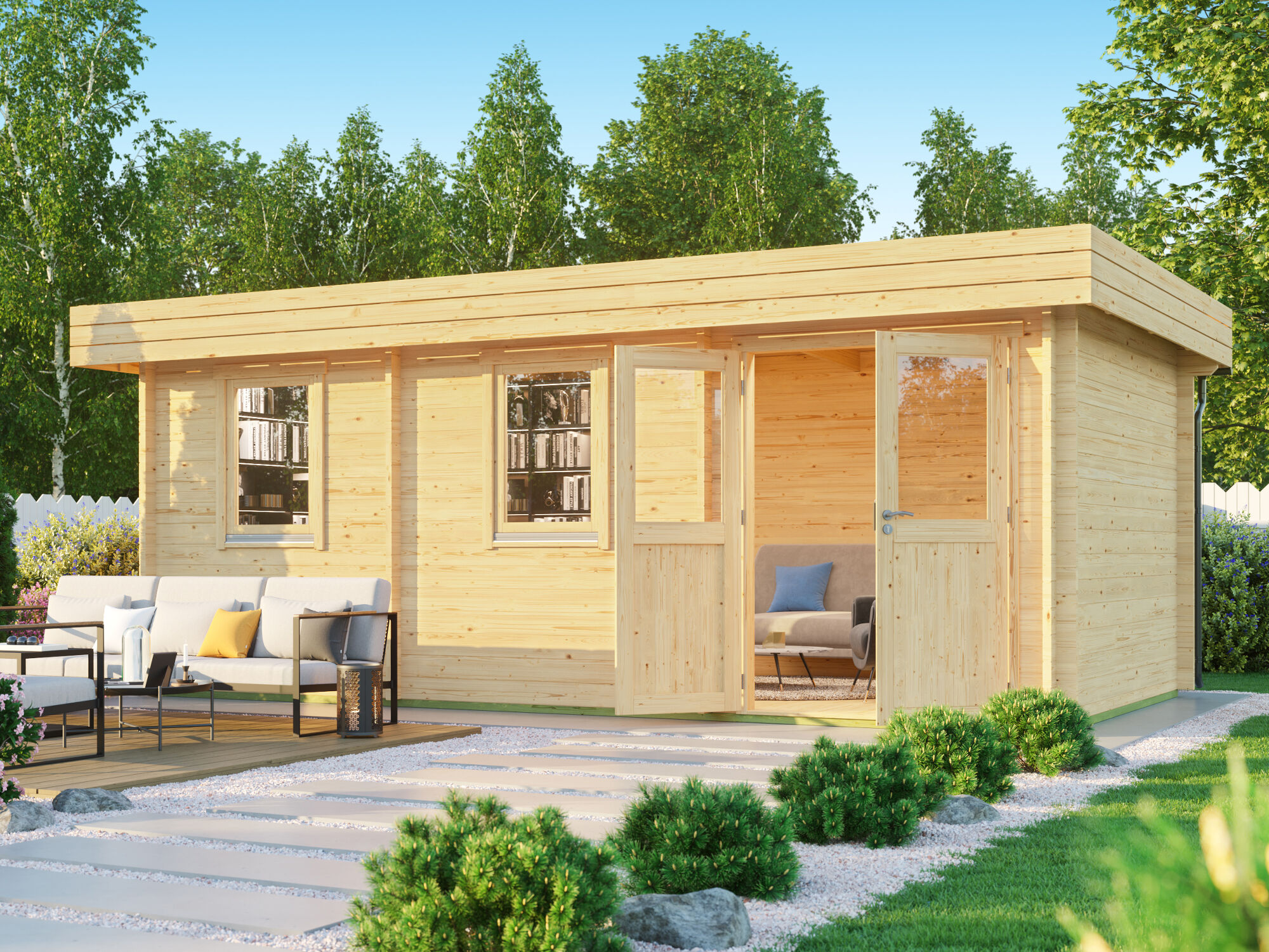 Fjordholz Gartenhaus Modell Miriam 44 C Classic