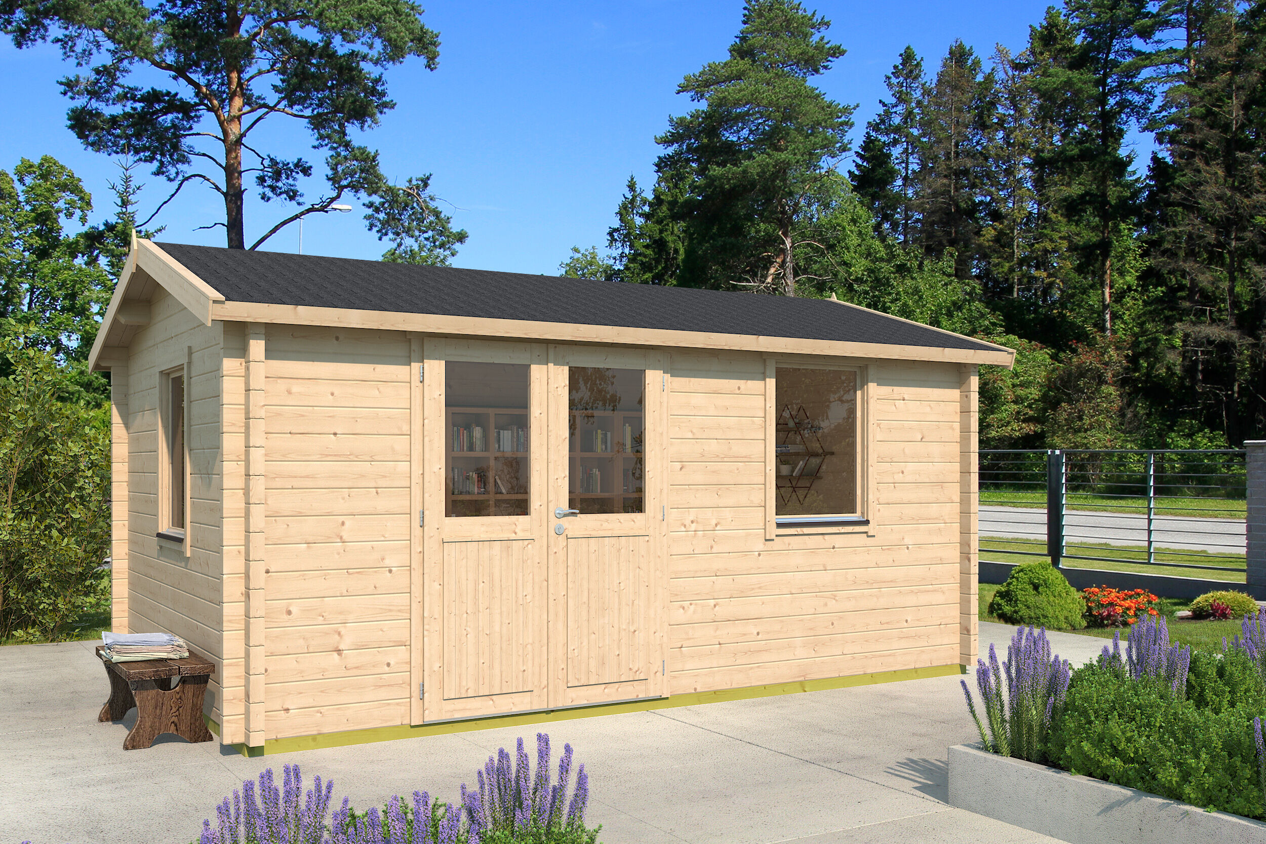 Fjordholz Gartenhaus Modell Narvic 70 E
