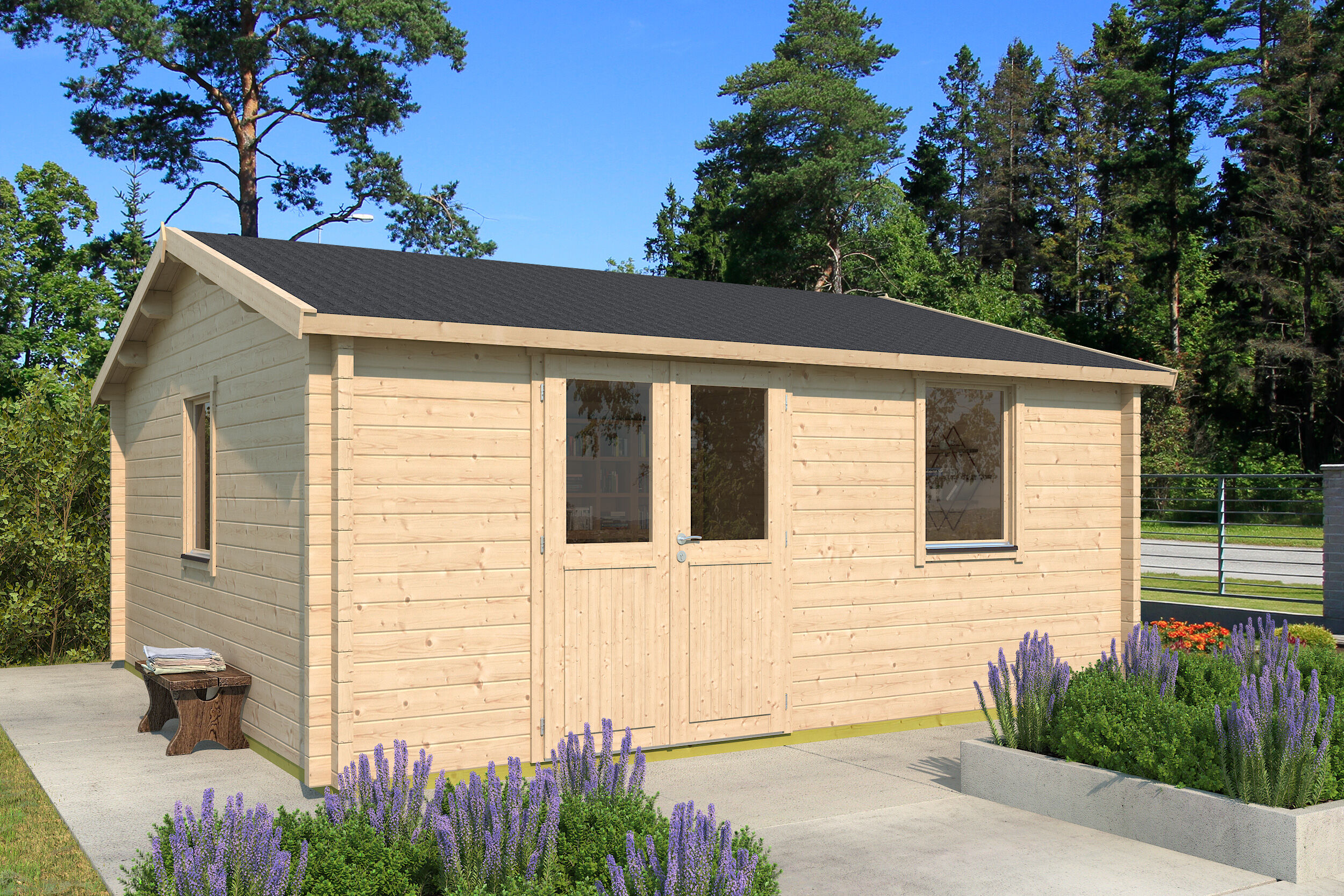 Fjordholz Gartenhaus Modell Narvic 70 G