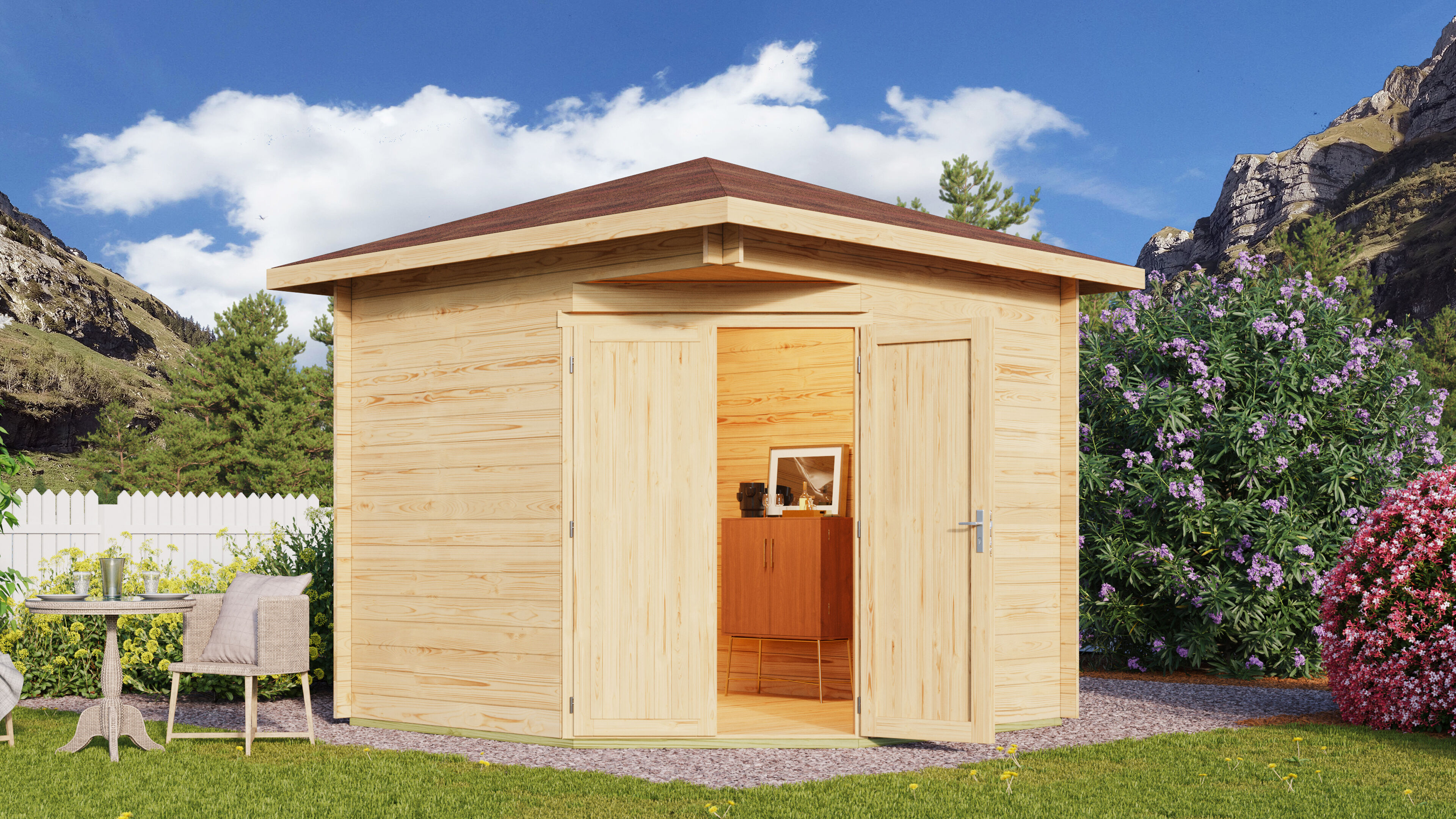 Fjordholz Gartenhaus Modell Nelly 28 A