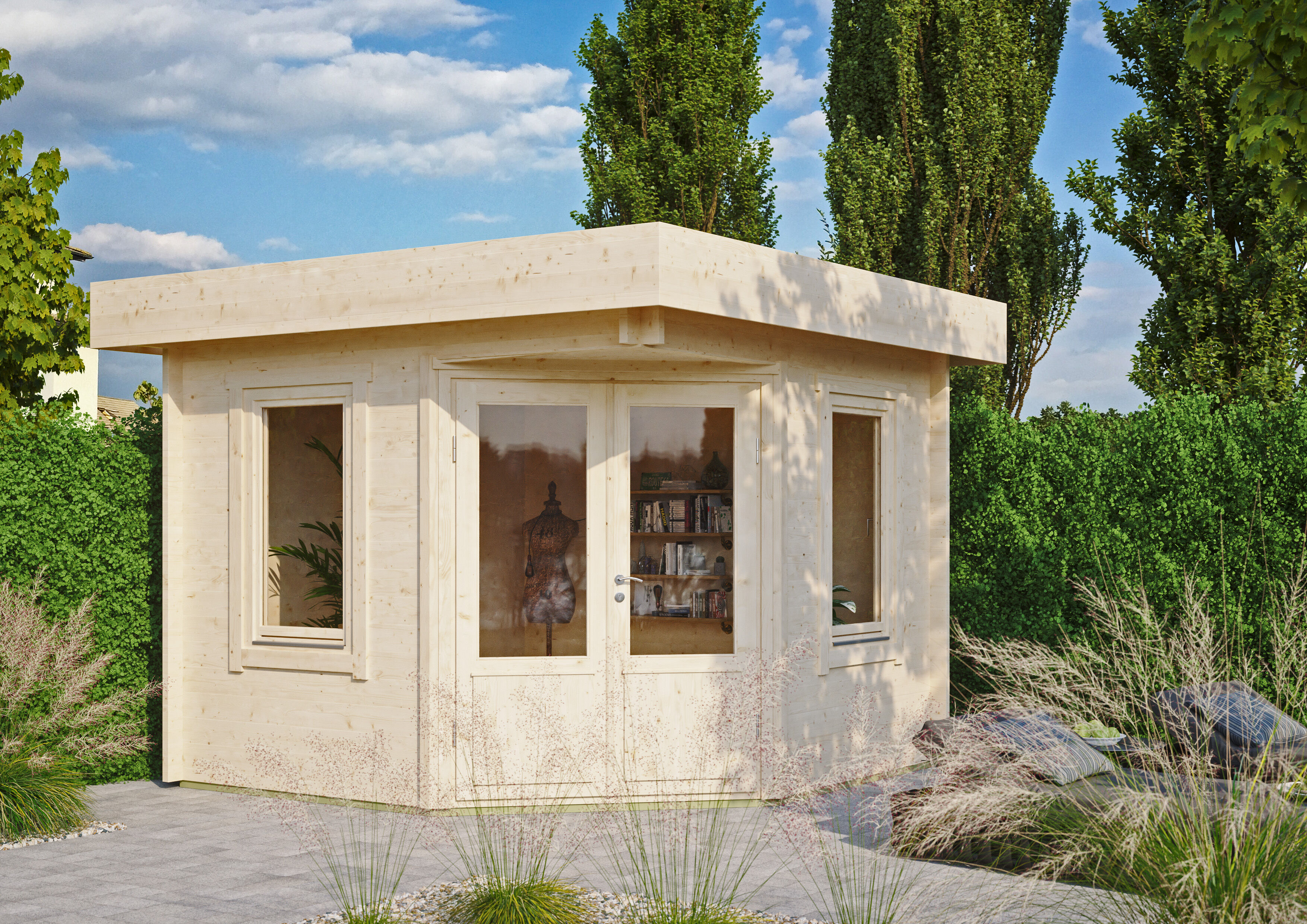 Fjordholz Gartenhaus Modell Nora 44 A Klassik