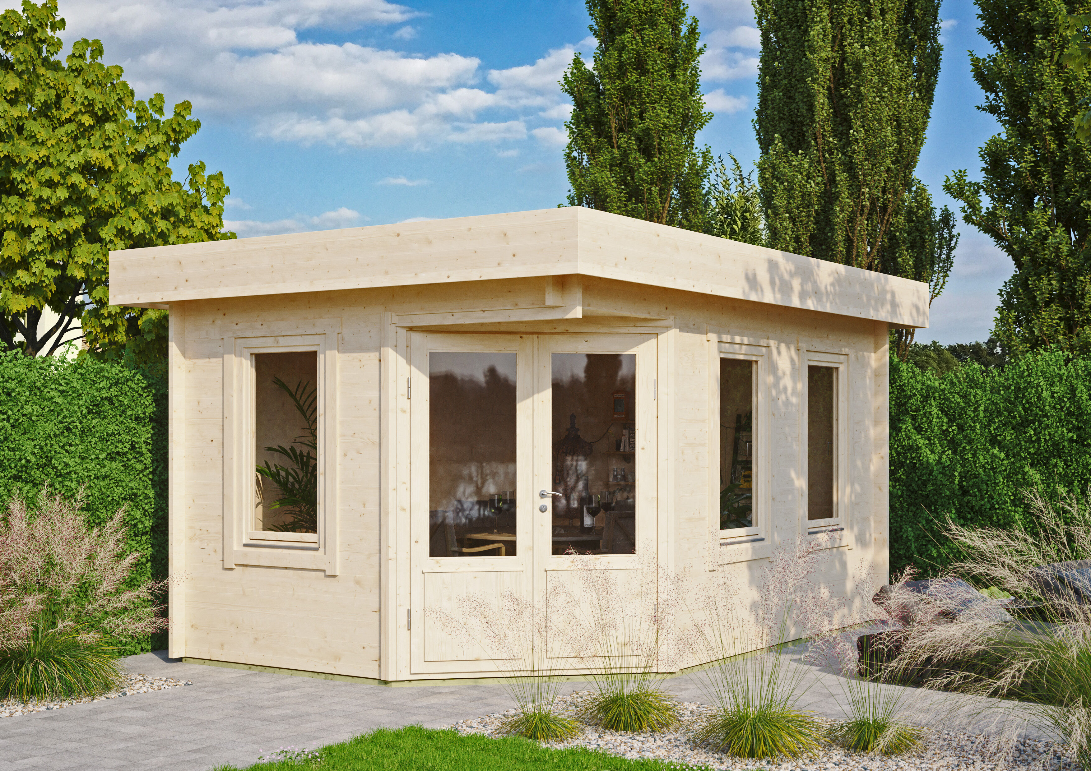 Fjordholz Gartenhaus Modell Nora 44 B Klassik