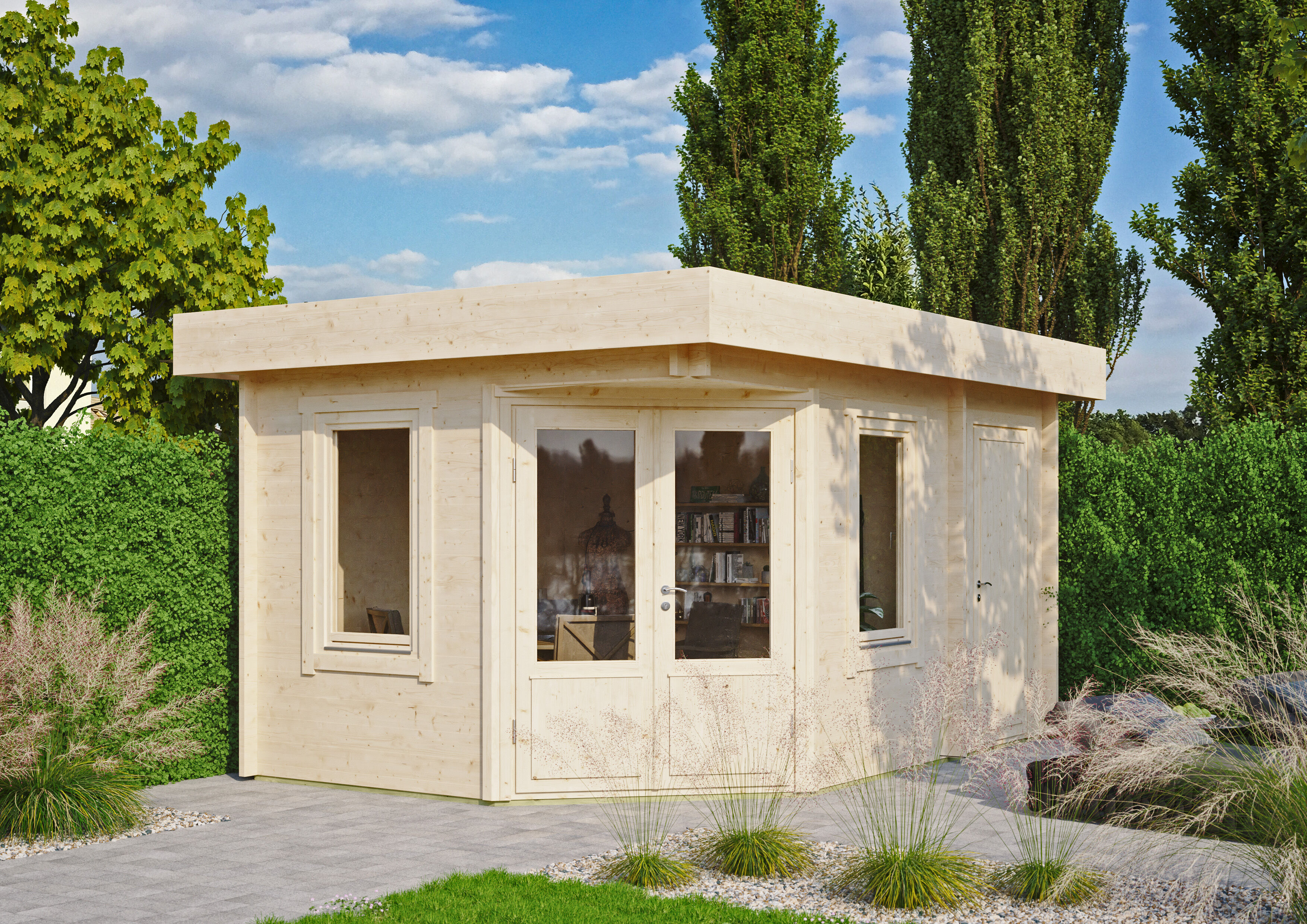 Fjordholz Gartenhaus Modell Nora 44 C Klassic