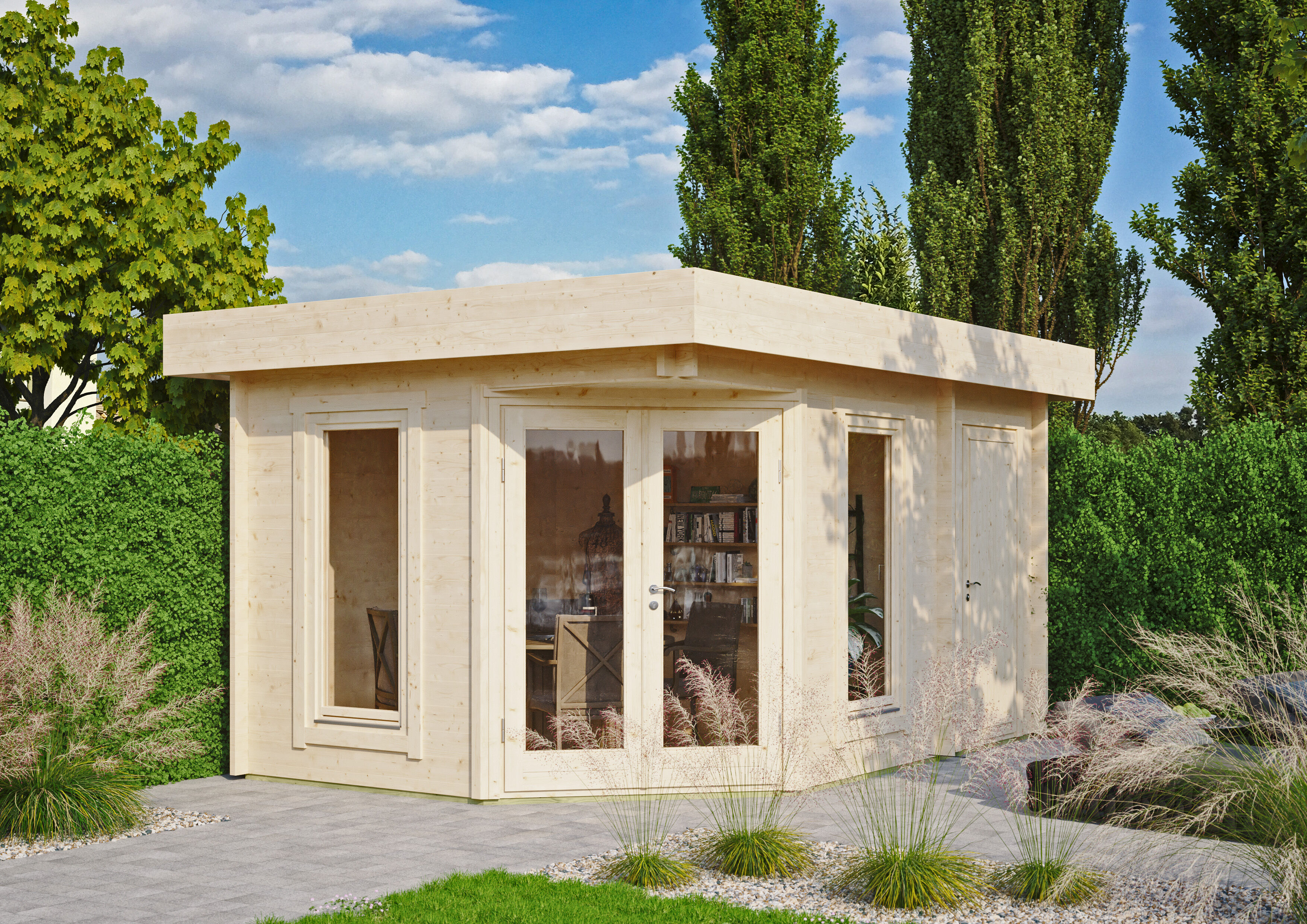 Fjordholz Gartenhaus Modell Nora 44 C Modern
