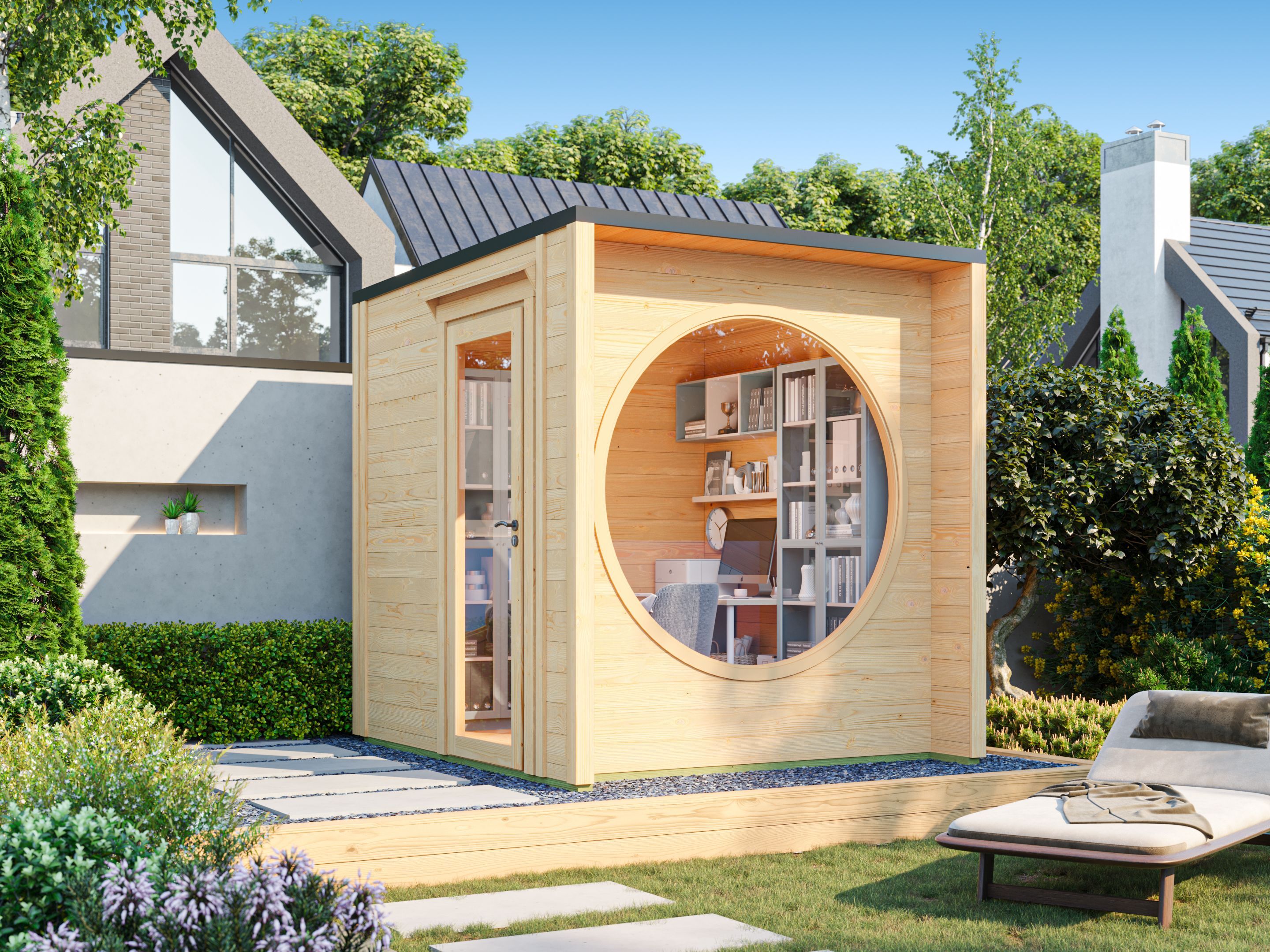 Fjordholz Gartenhaus Modell Office Box Größe XXS n