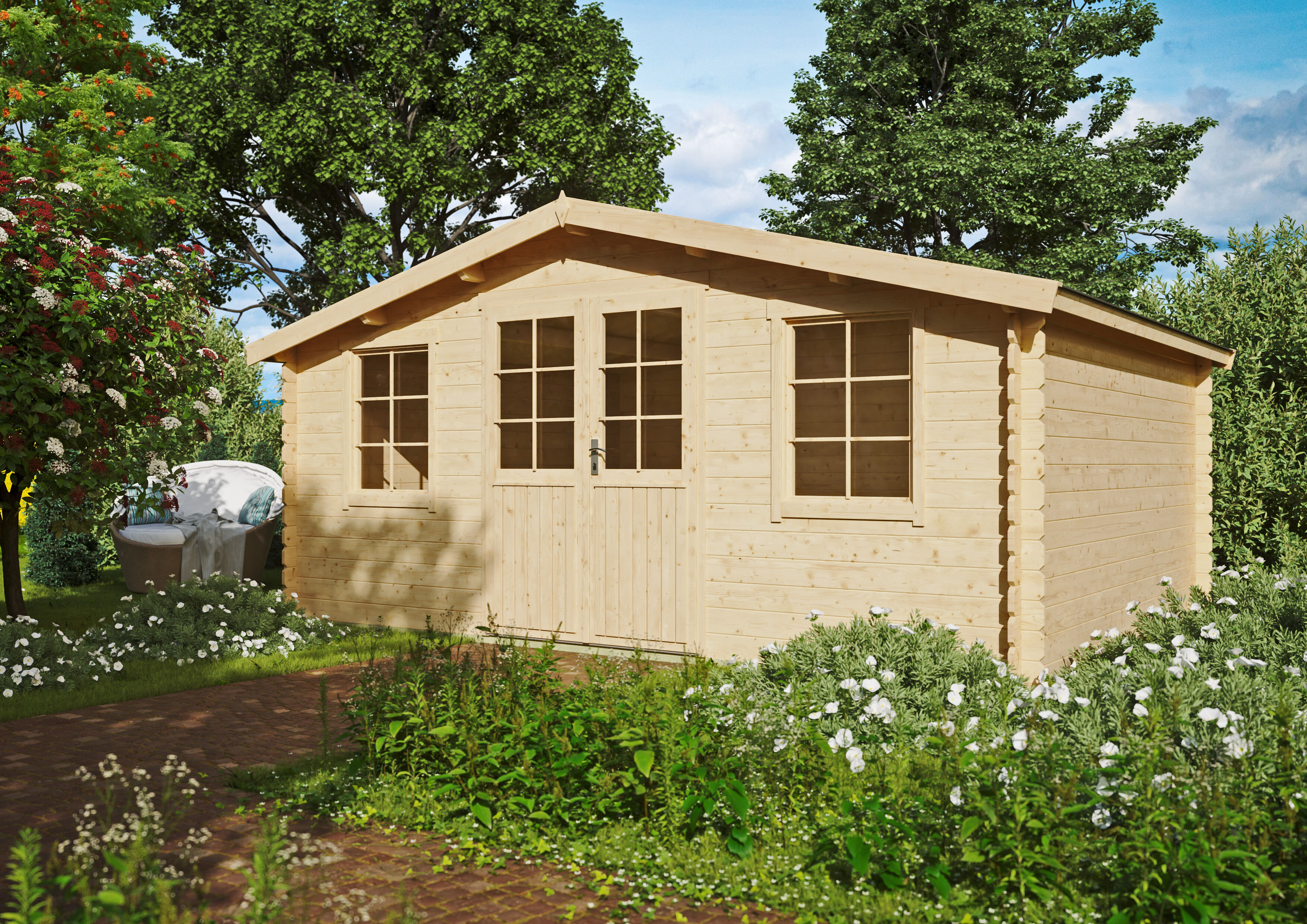 Fjordholz Gartenhaus Modell Ria 28