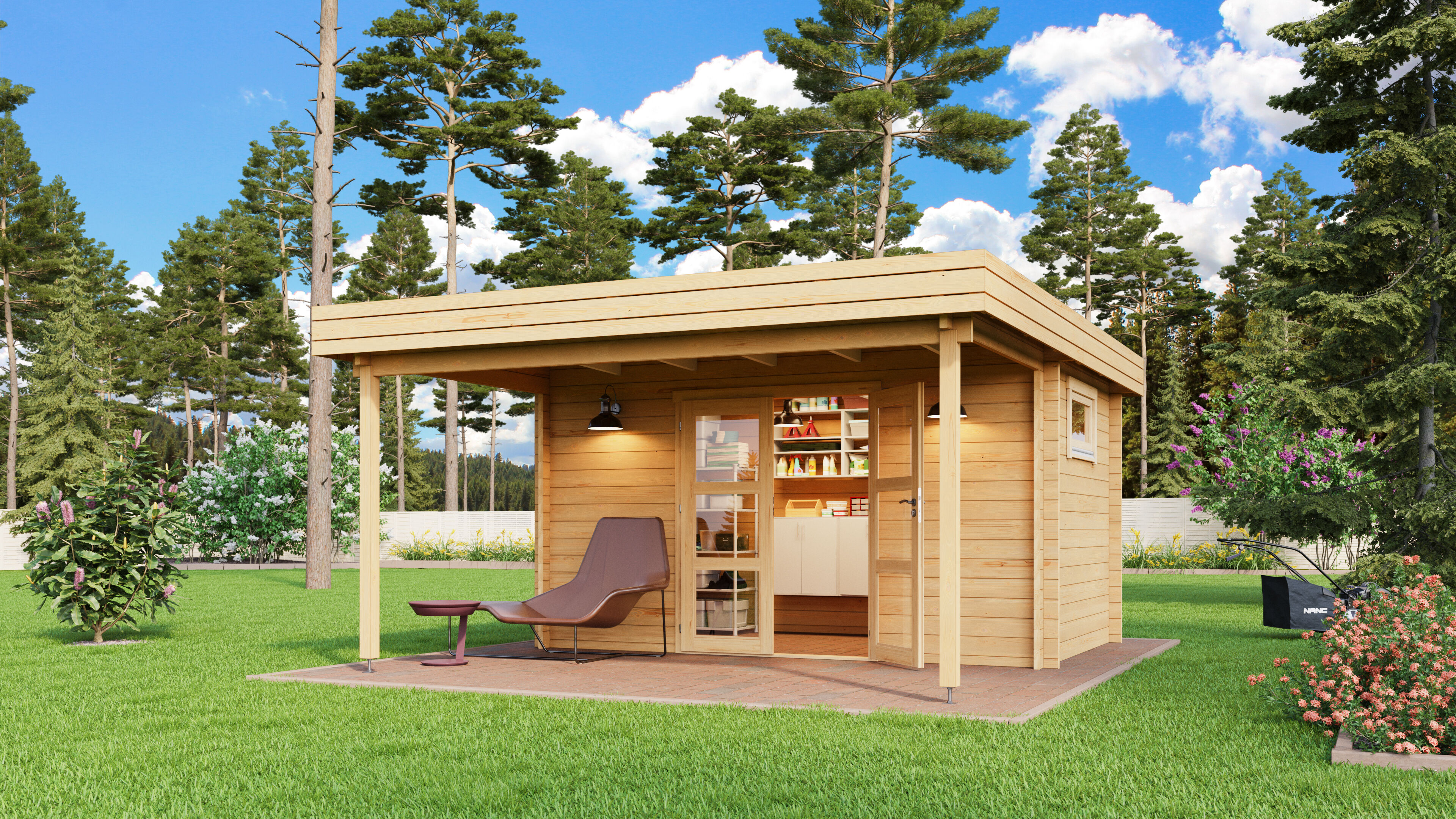Fjordholz Gartenhaus Modell Rike 44