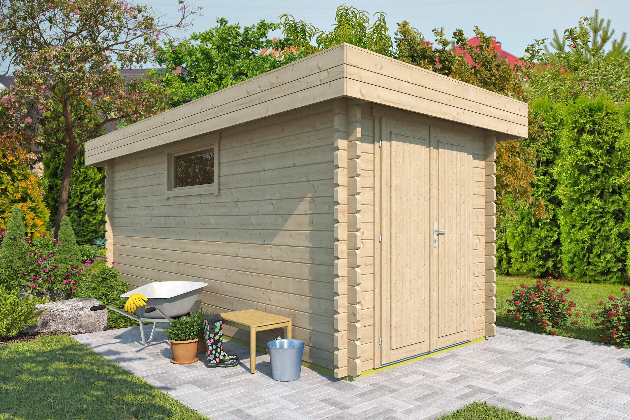 Fjordholz Gartenhaus Modell Rob 44 C