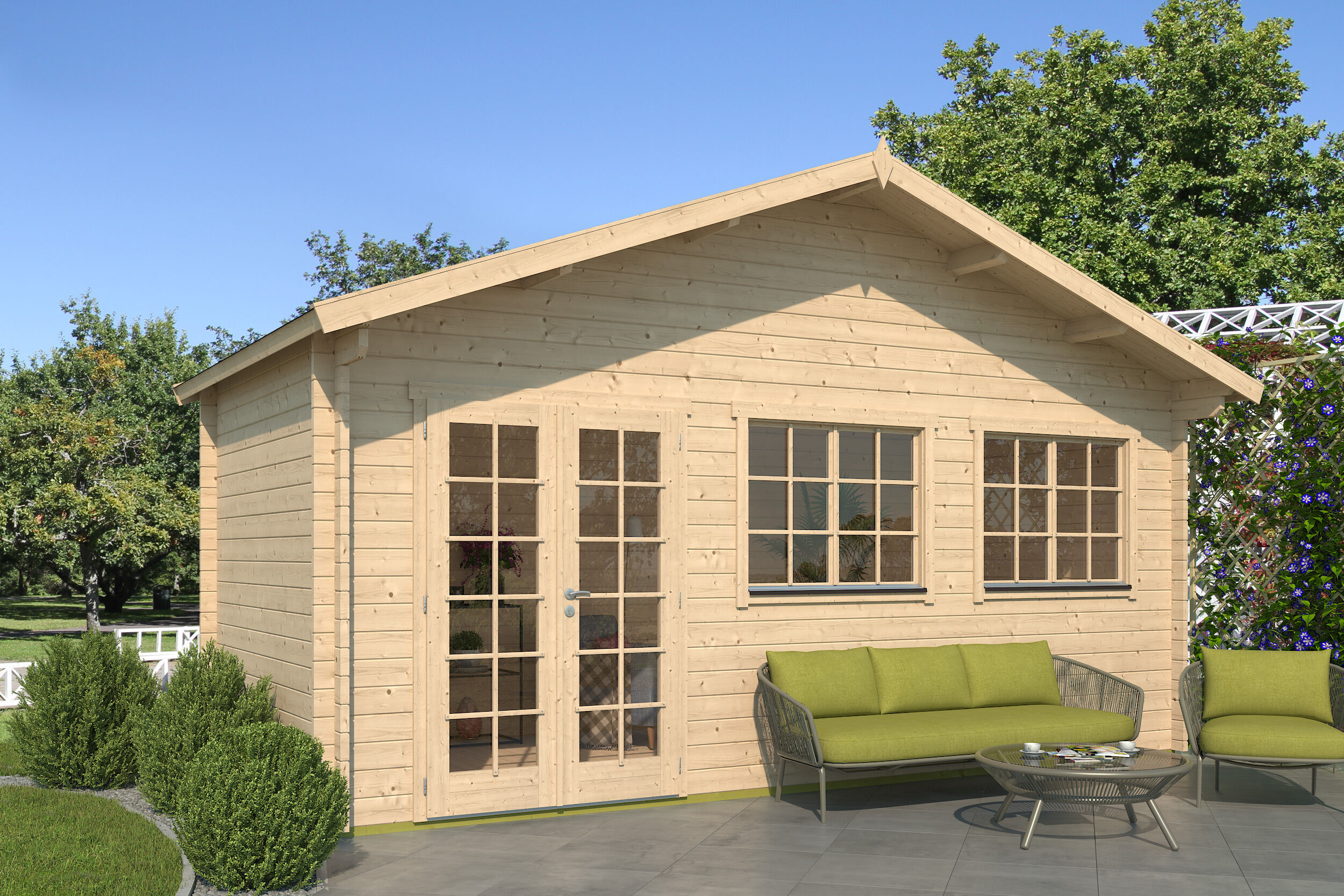 Fjordholz Gartenhaus Modell Rolf 44 A