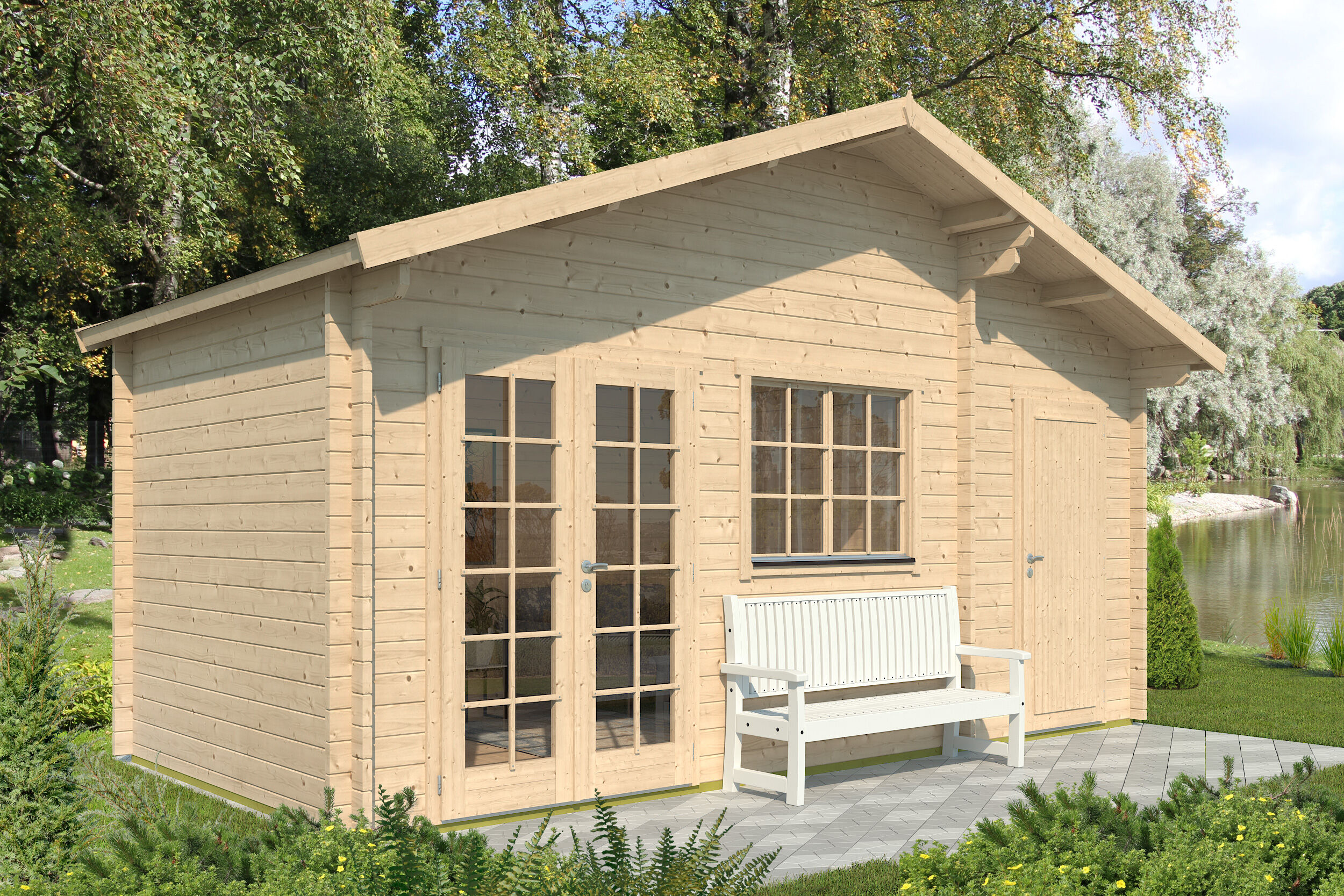 Fjordholz Gartenhaus Modell Rolf 44 C