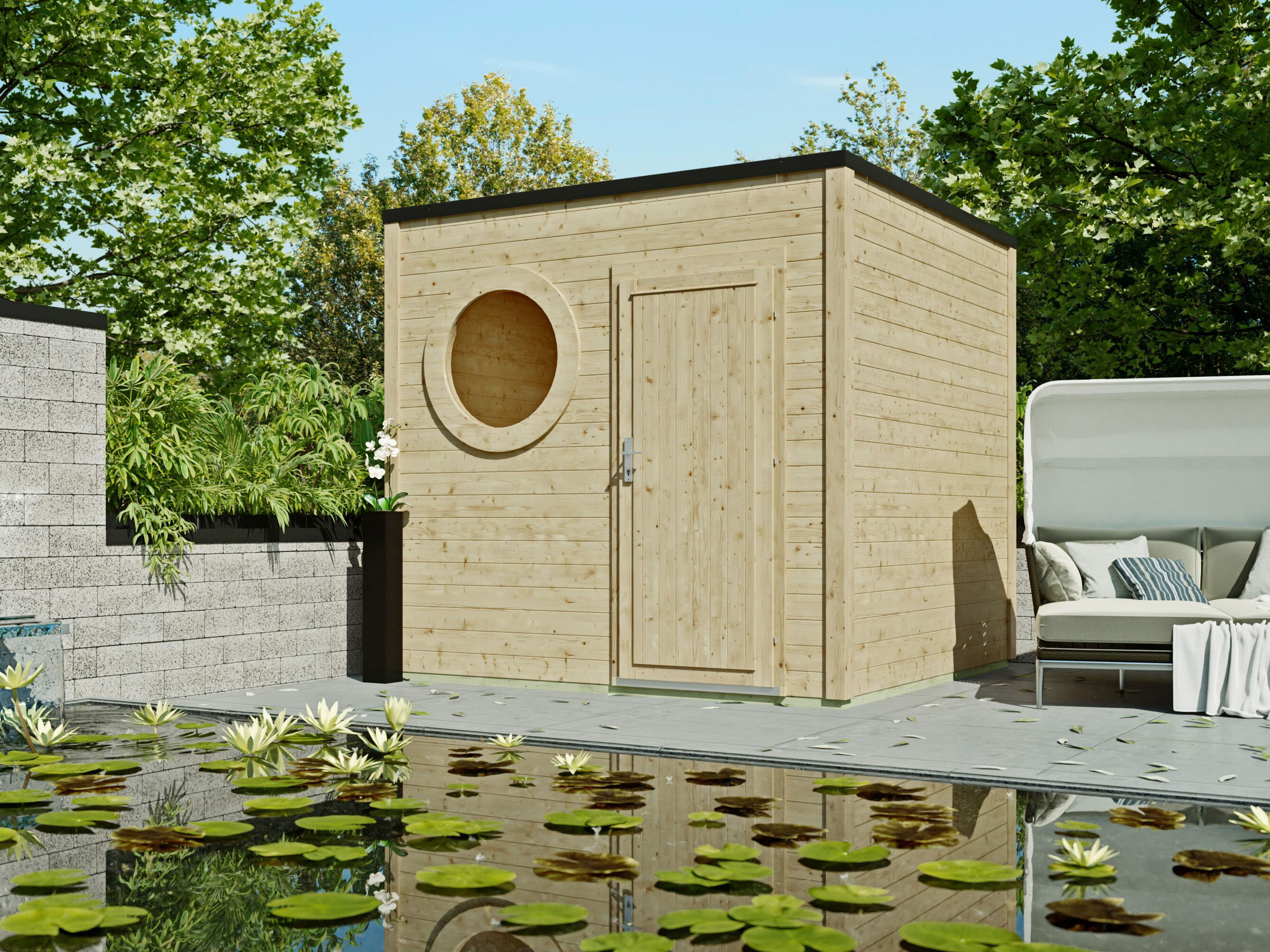 Fjordholz Gartenhaus Modell Rondo 40 A