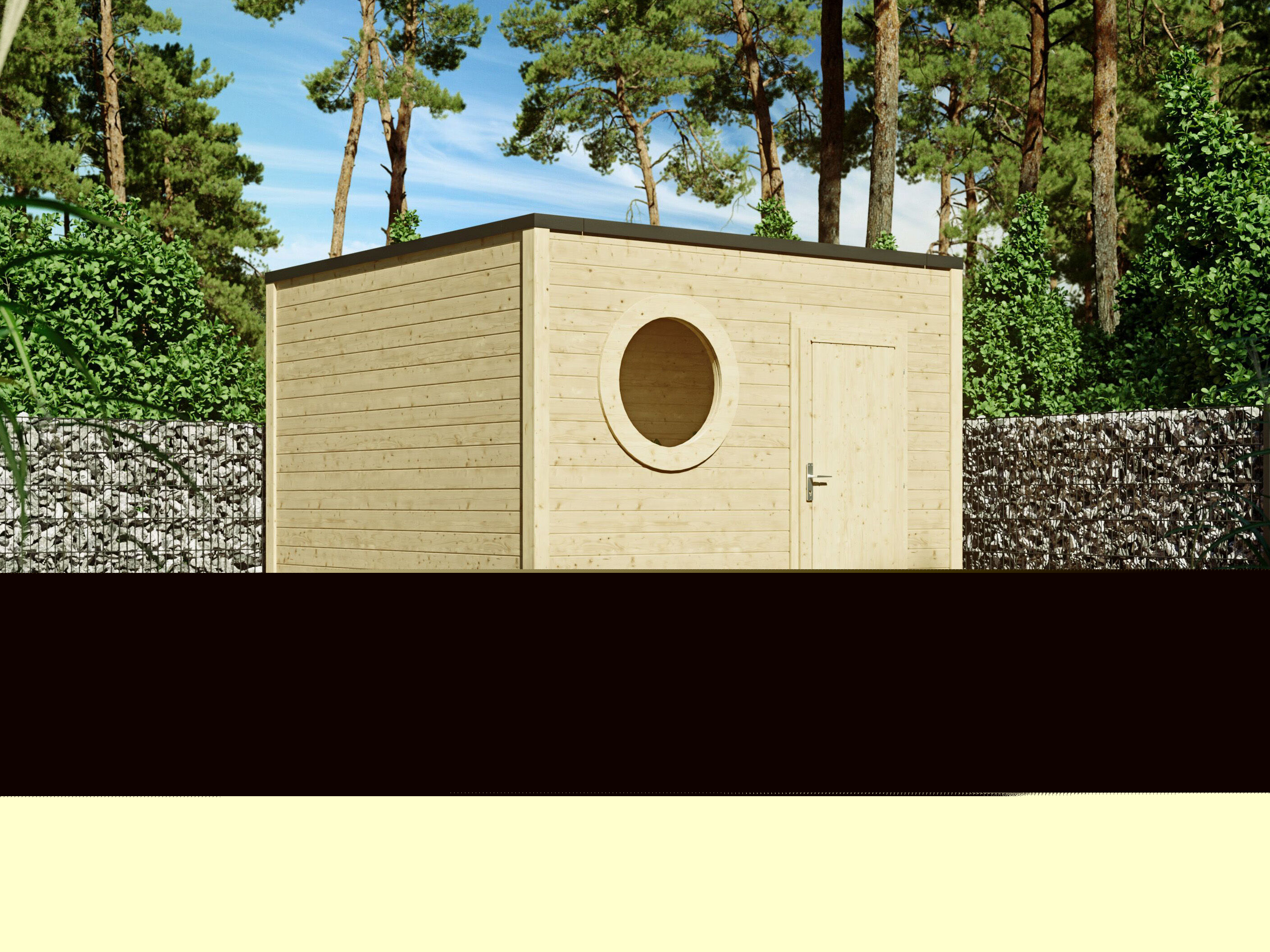 Fjordholz Gartenhaus Modell Rondo 40 B