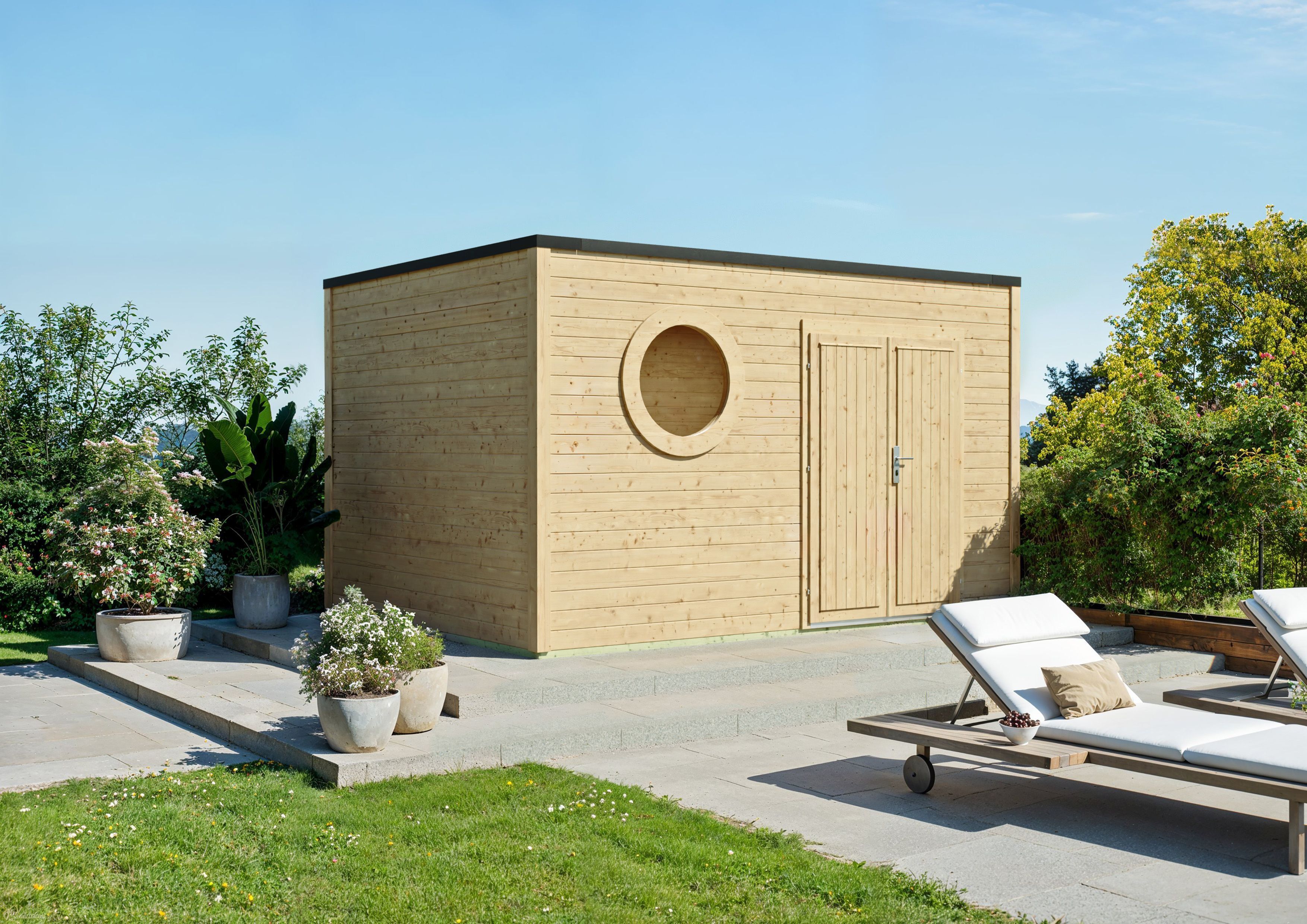 Fjordholz Gartenhaus Modell Rondo 40 C