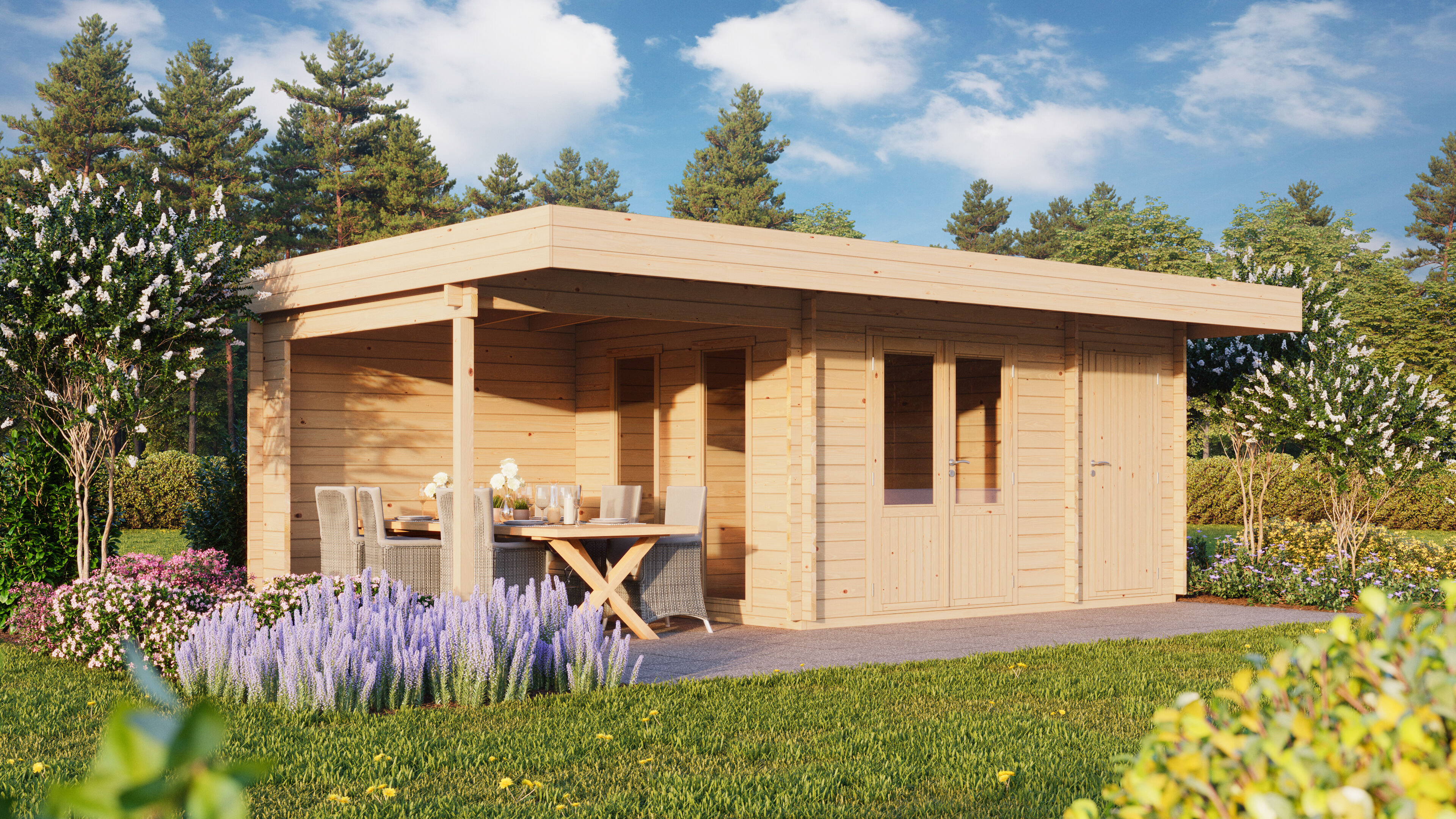 Fjordholz Gartenhaus Modell Samuel 44