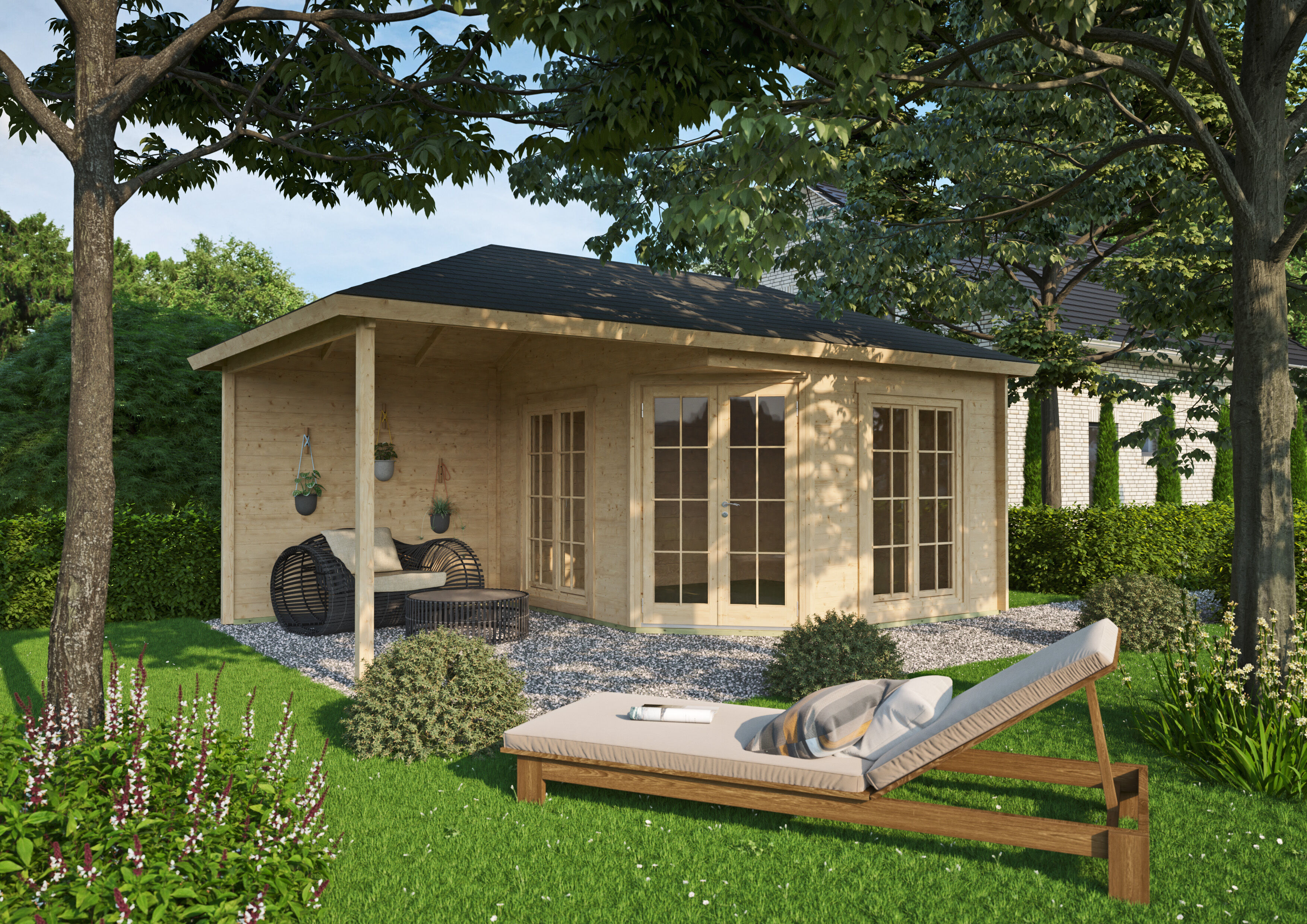 Fjordholz Gartenhaus Modell Silke 44