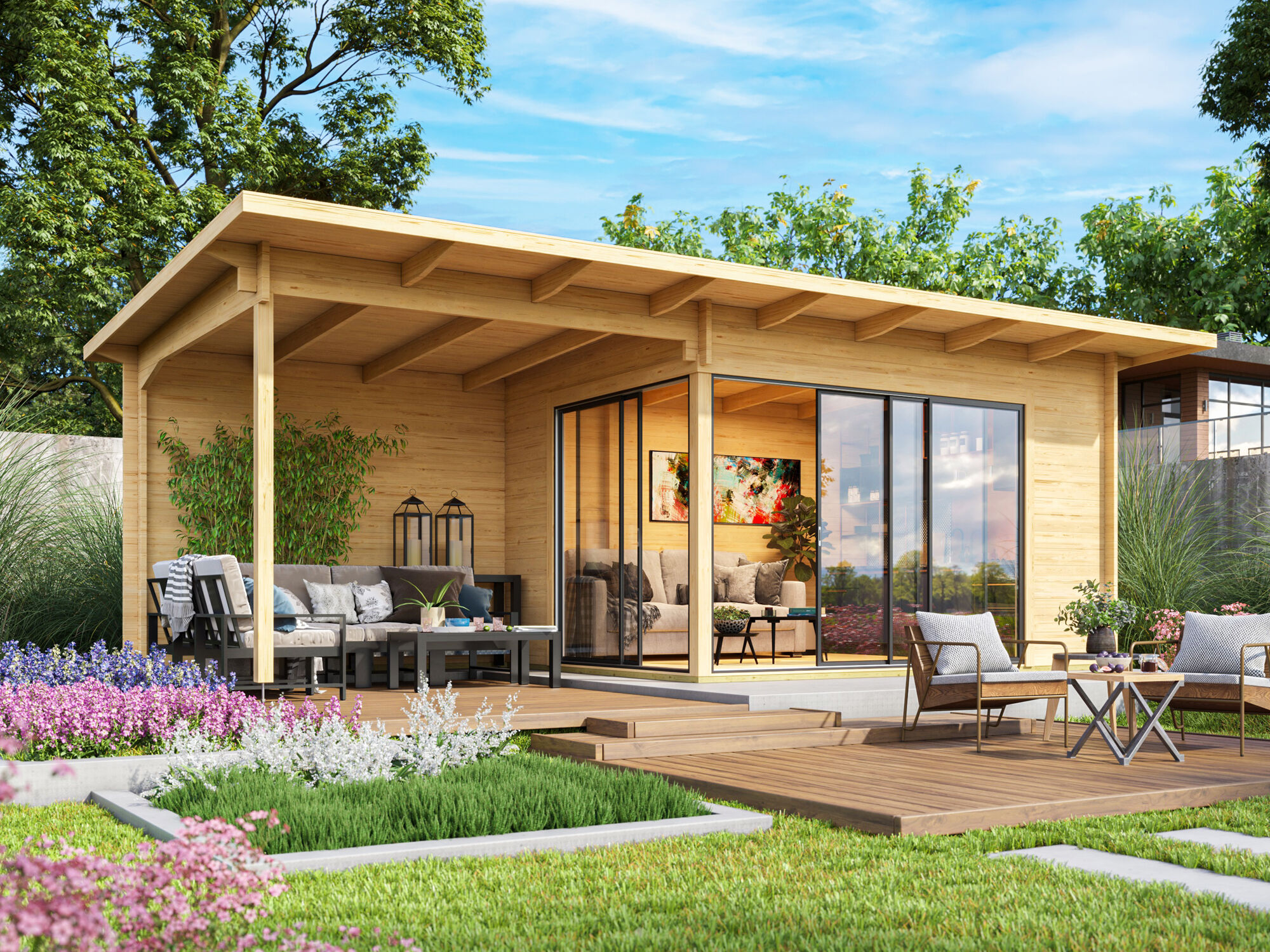 Fjordholz Gartenhaus Modell Starla 44 C