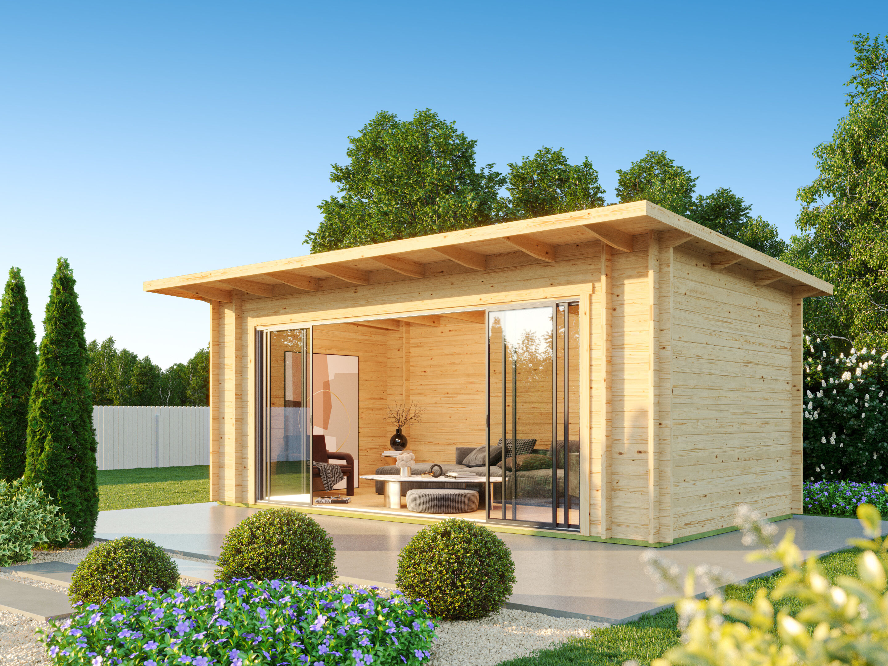 Fjordholz Gartenhaus Modell Starla 70 E Premium