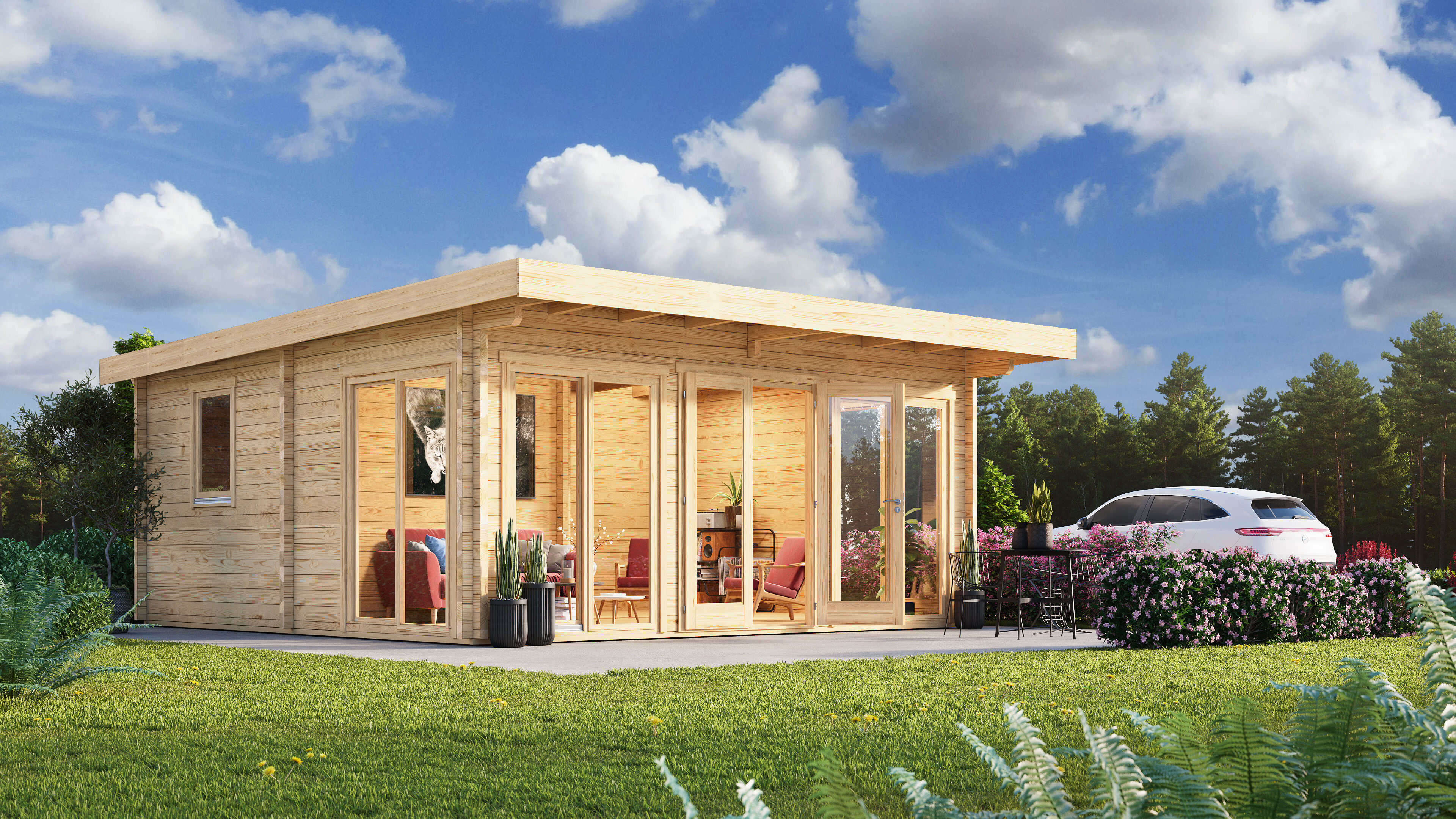 Fjordholz Gartenhaus Modell Taunus 70