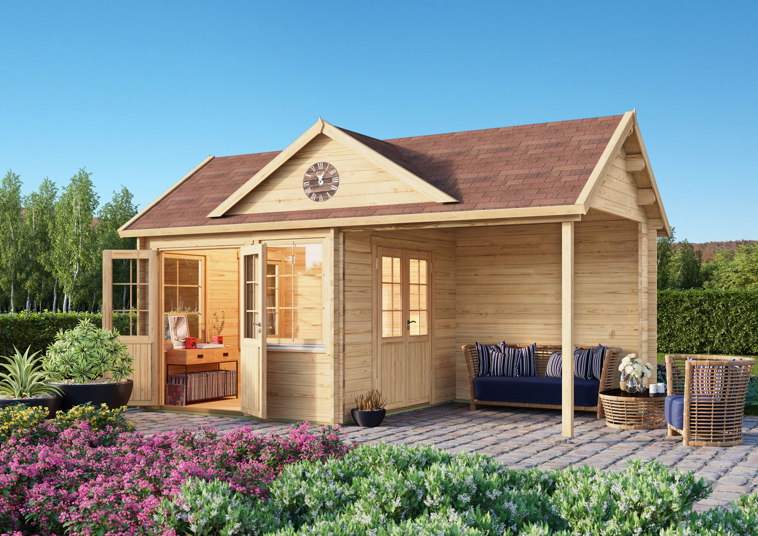 Fjordholz Gartenhaus Modell Teehaus Kirkless 44