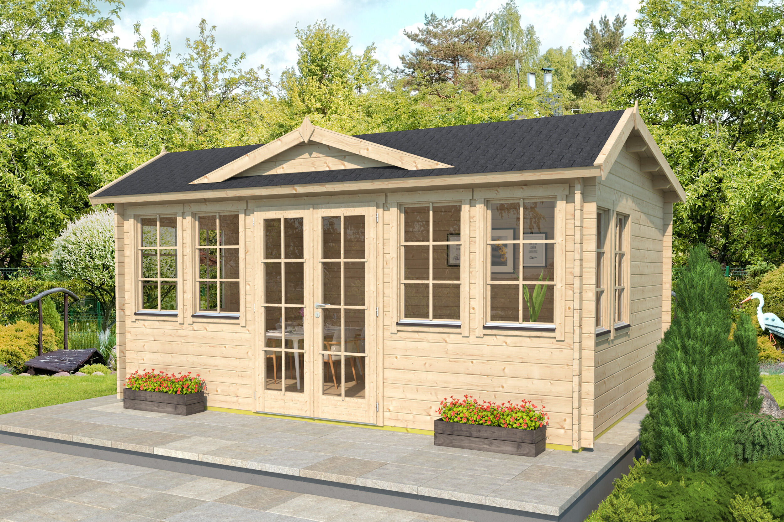 Fjordholz Gartenhaus Modell Teehaus Newcastle 70