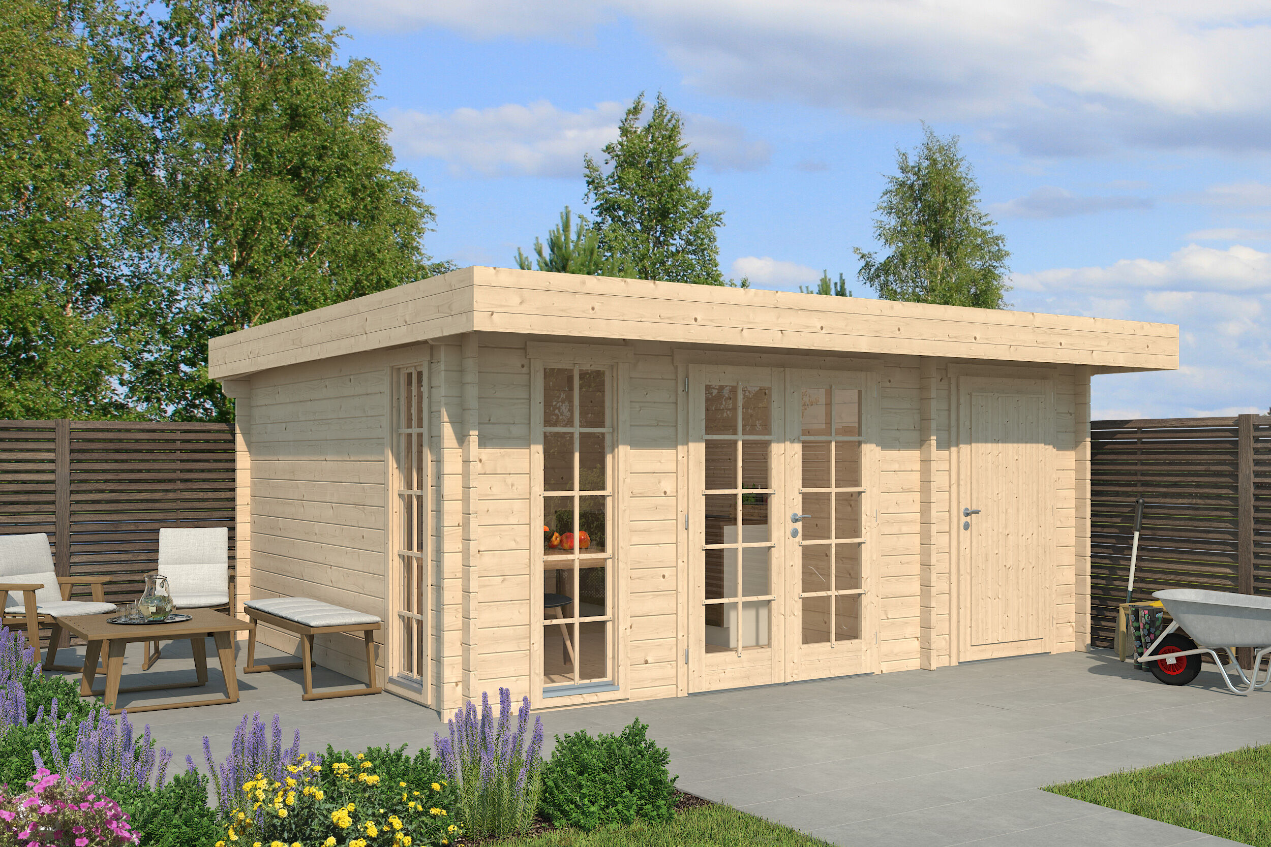 Fjordholz Gartenhaus Modell Theo 44