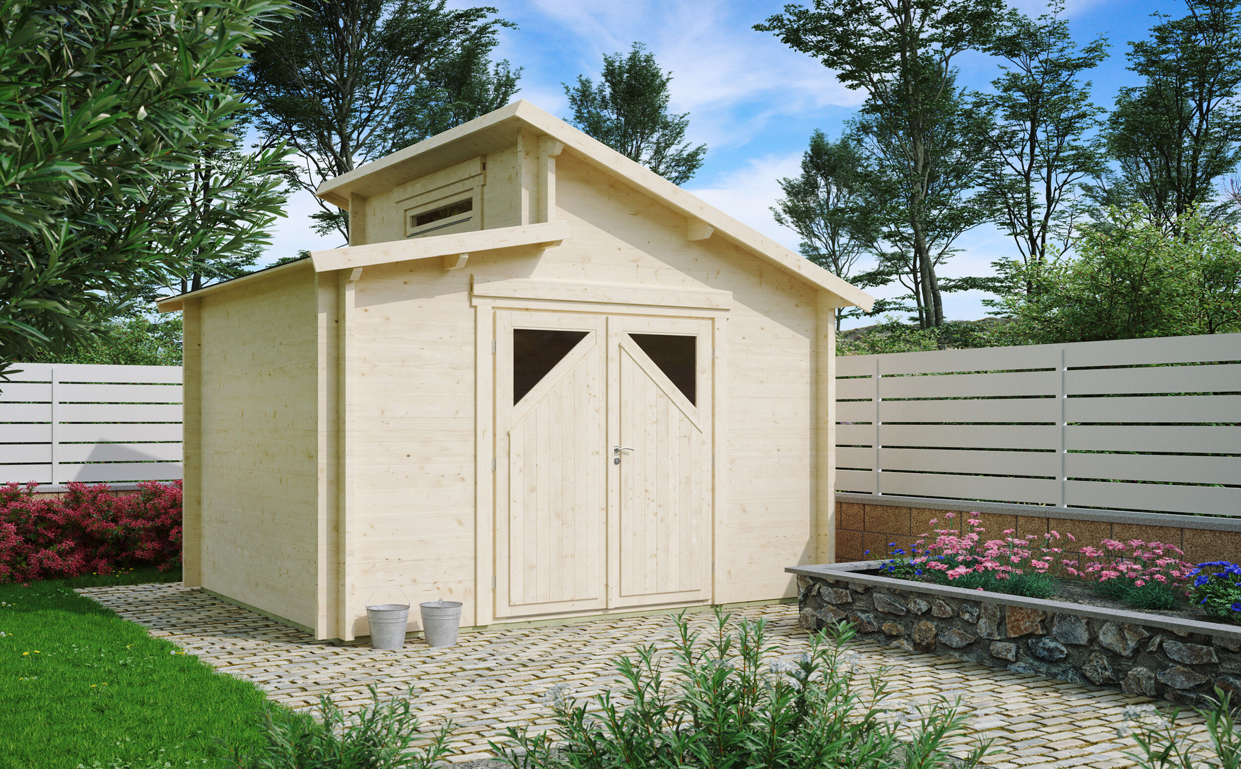 Fjordholz Gartenhaus Modell Varianta 44 C