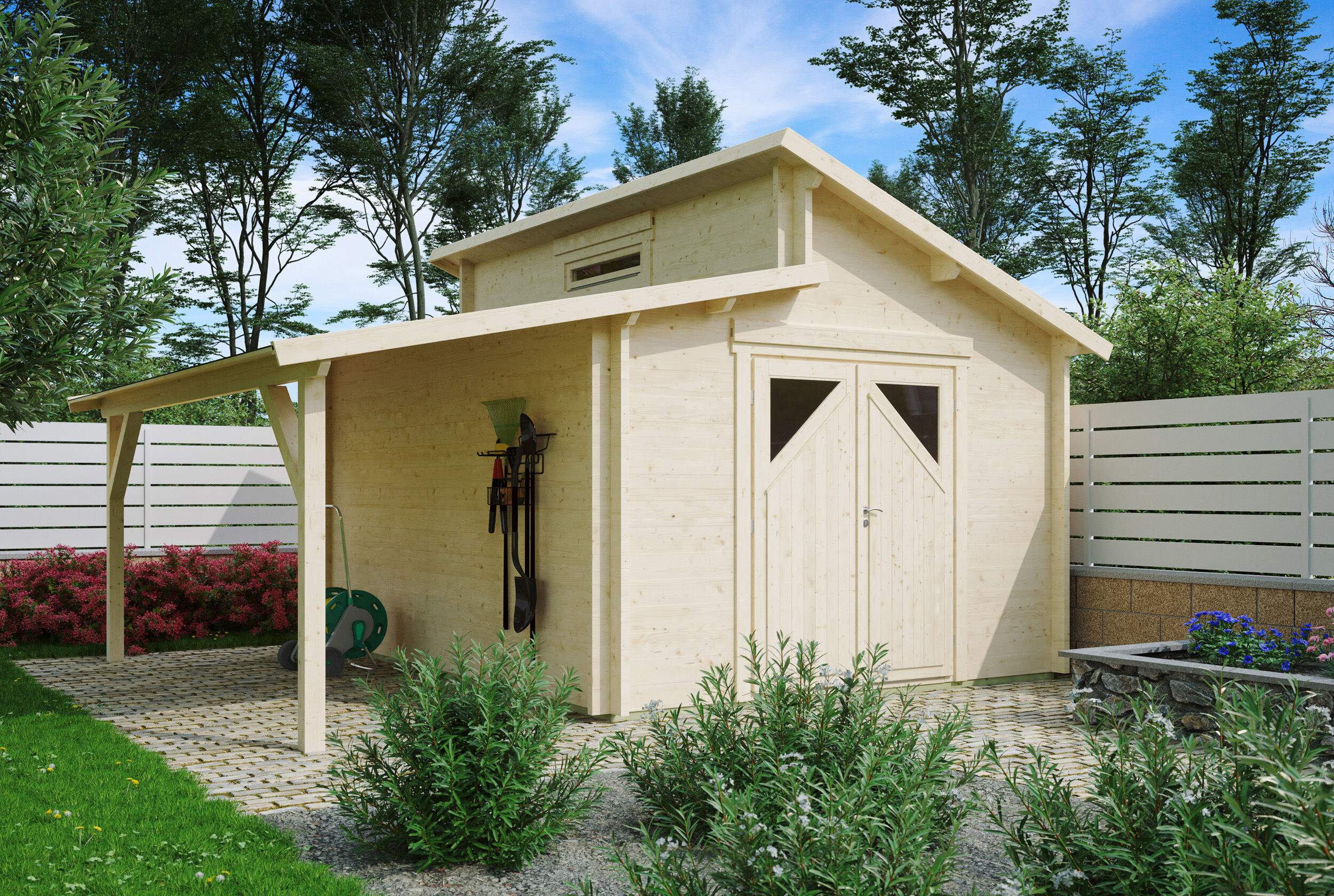 Fjordholz Gartenhaus Modell Varianta 44 E +SD