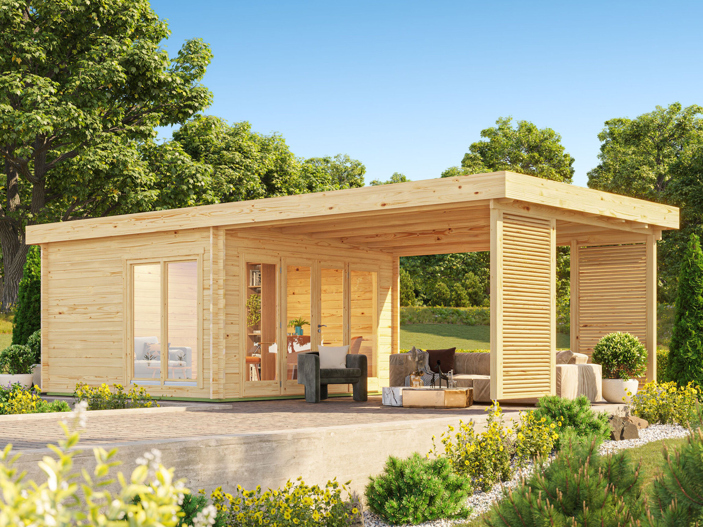 Fjordholz Gartenlounge Modell Carlise 44