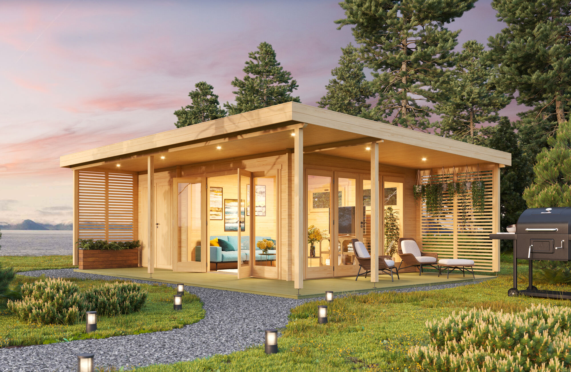 Fjordholz Gartenlounge Modell Kilian 70