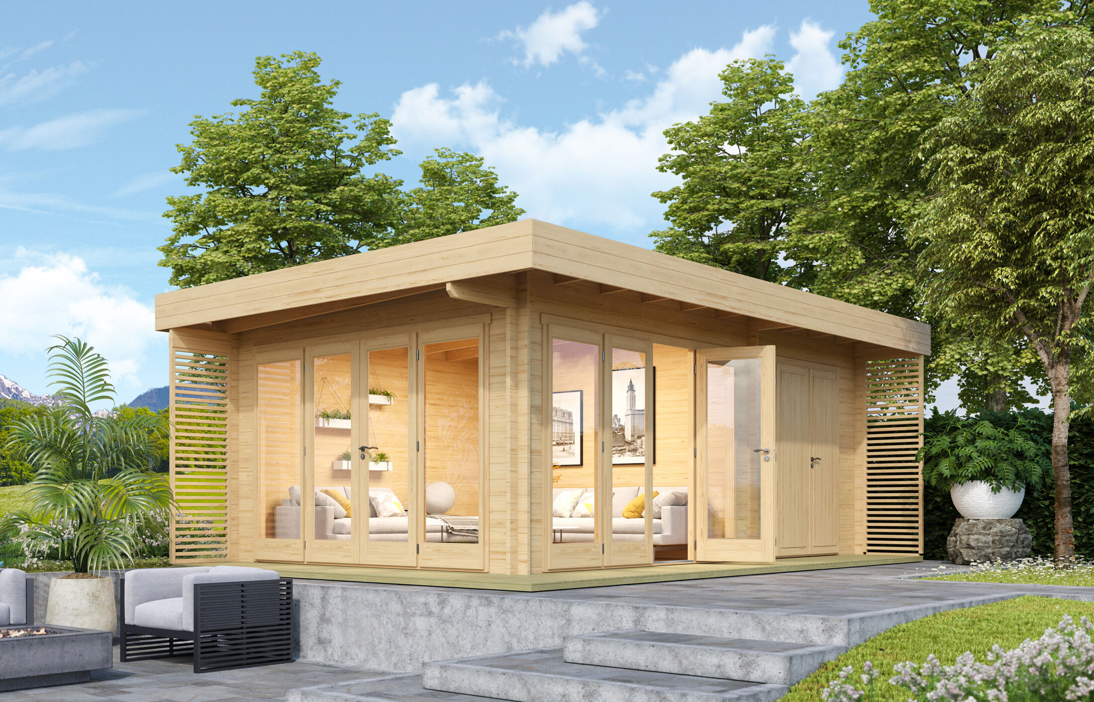 Fjordholz Gartenlounge Modell Konrad 44