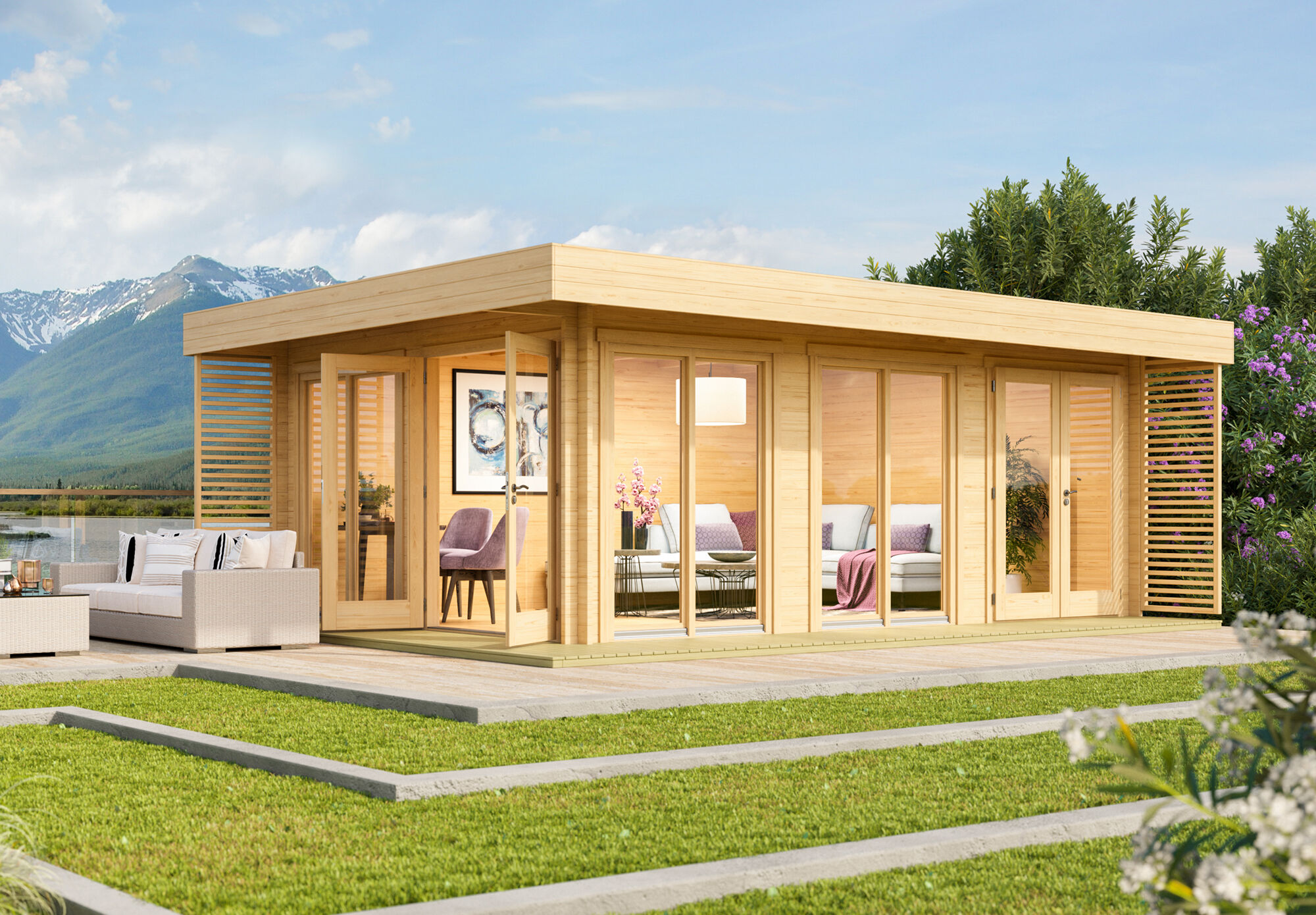 Fjordholz Gartenlounge Modell Lina 44 B