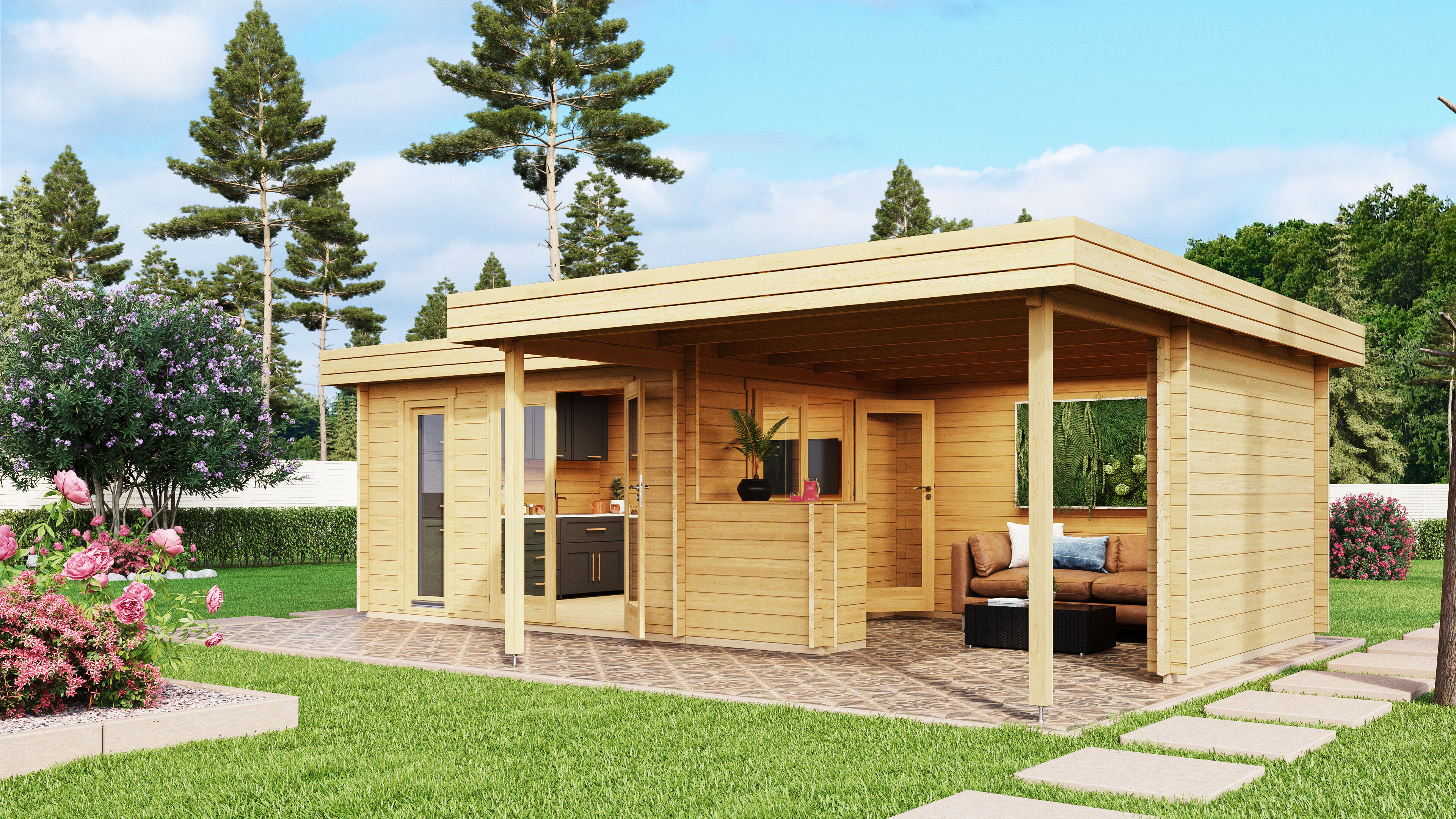 Fjordholz Gartenlounge Modell Romie 70