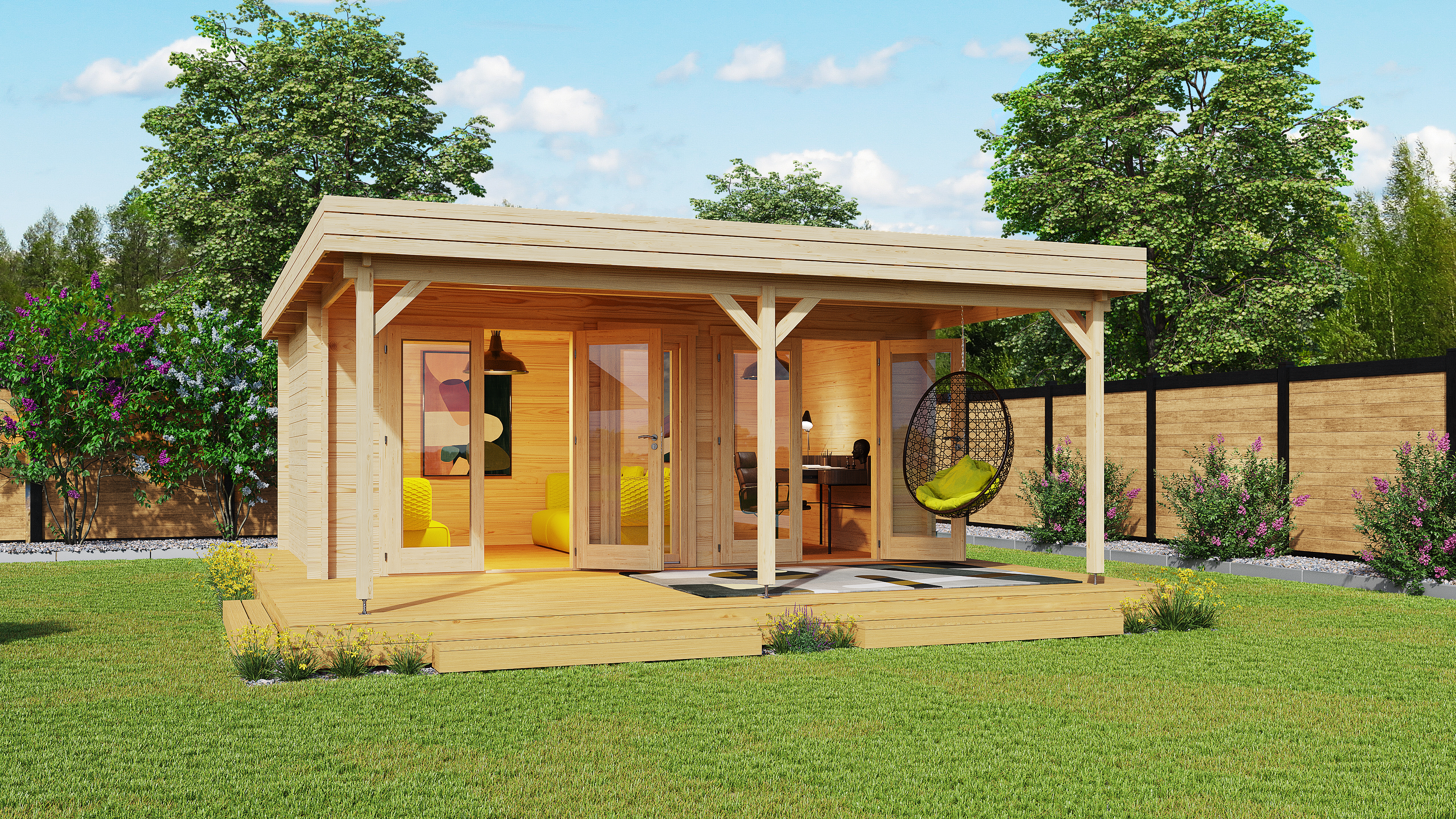 Fjordholz Gartenlounge Modell Rose 70