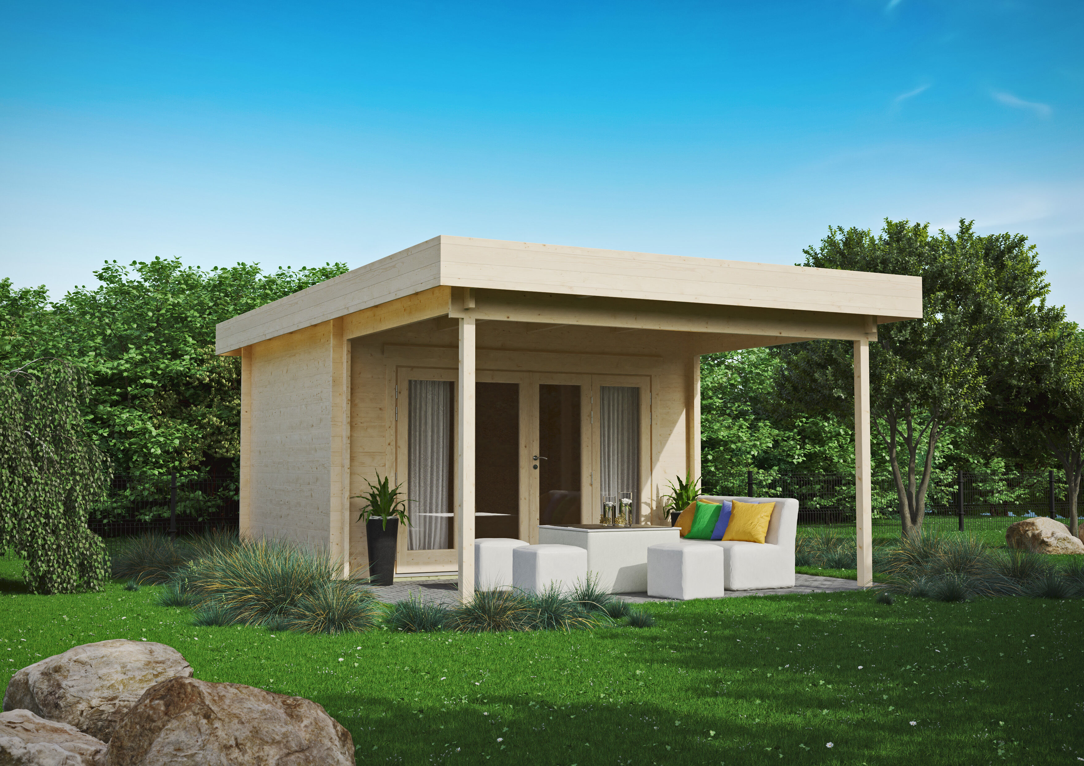 Fjordholz Gartenlounge Modell Sandra 44 D